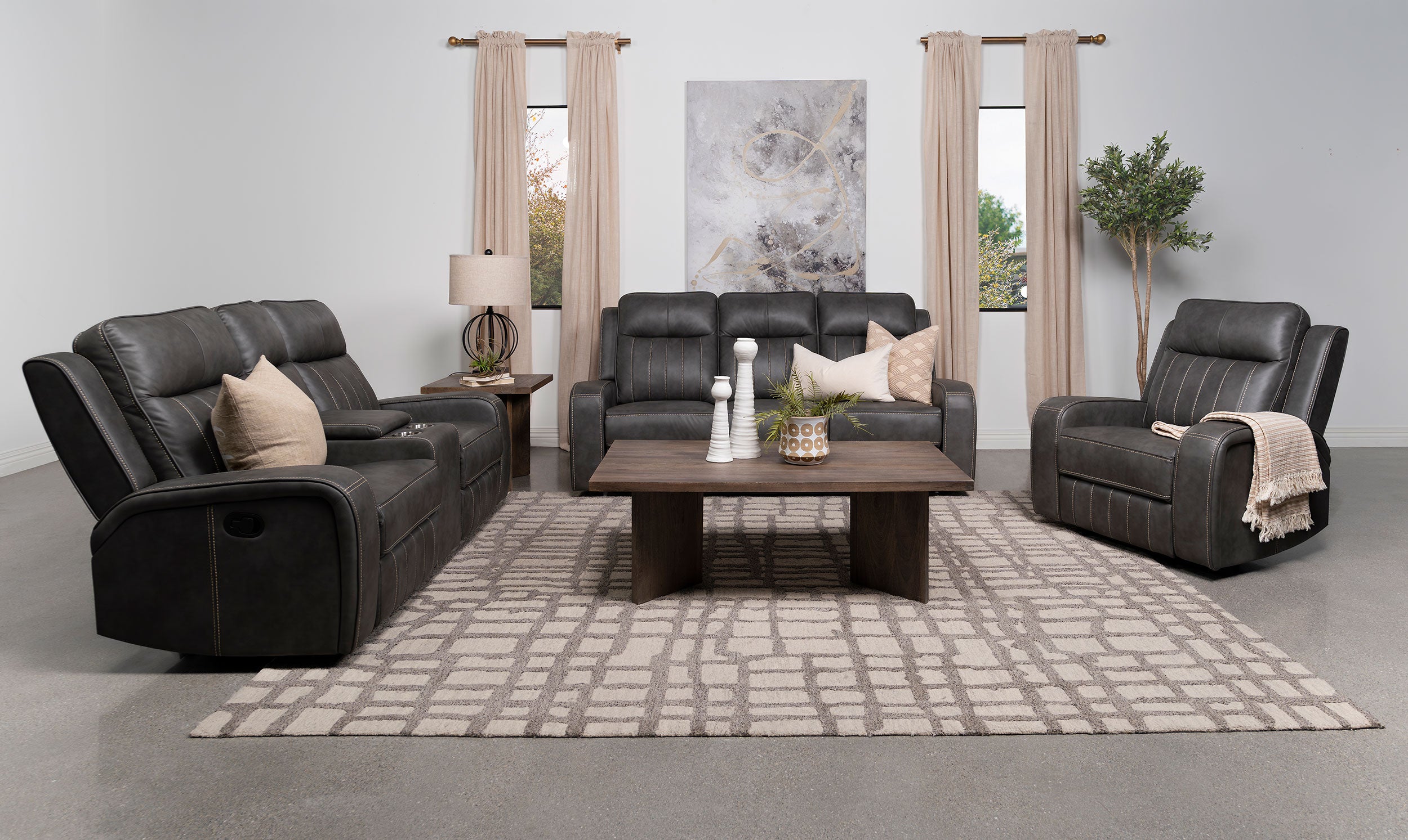 Raelynn Reclining Sofa Set - Luxury Home Furniture (MI)
