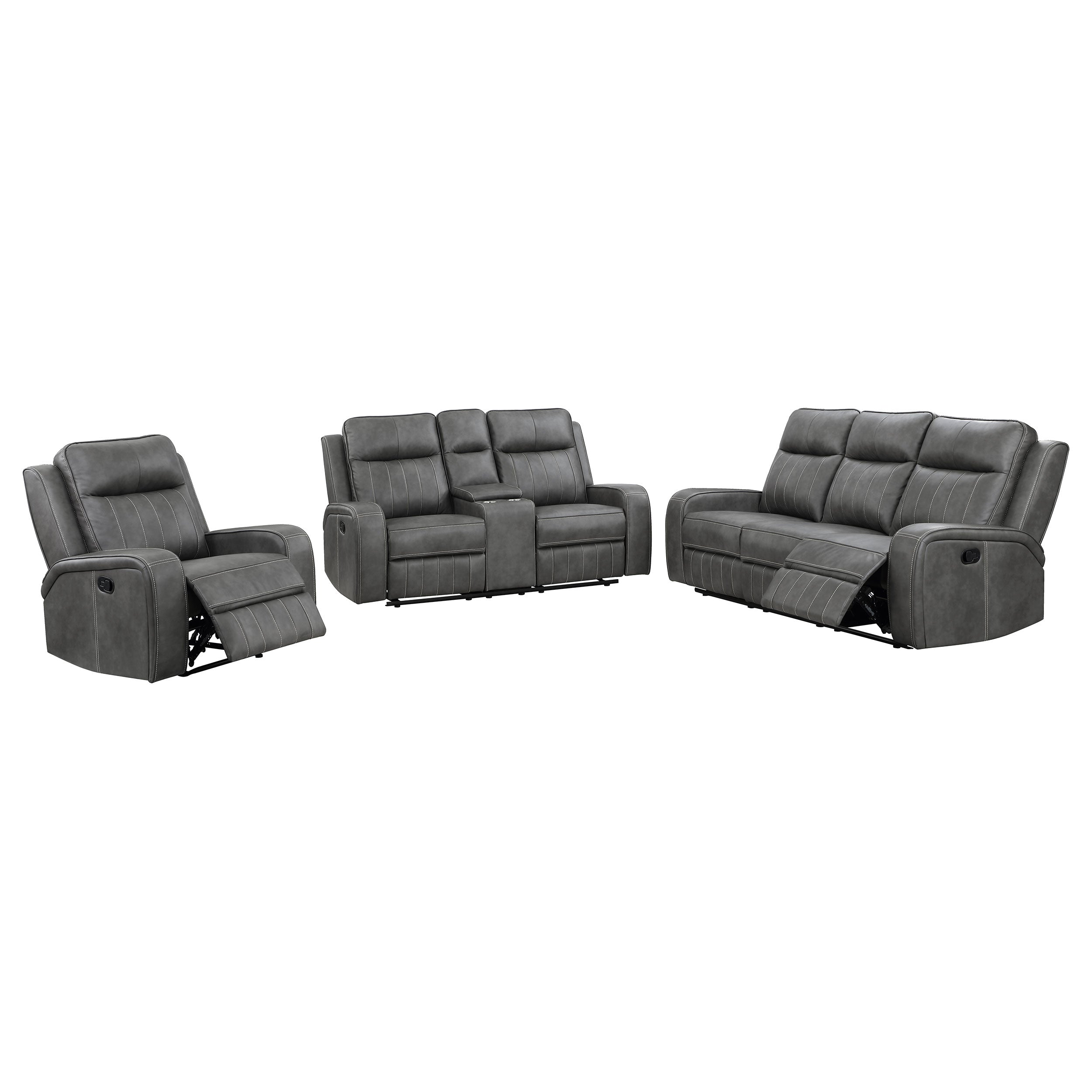 Raelynn Reclining 3 Pc Set - Luxury Home Furniture (MI)