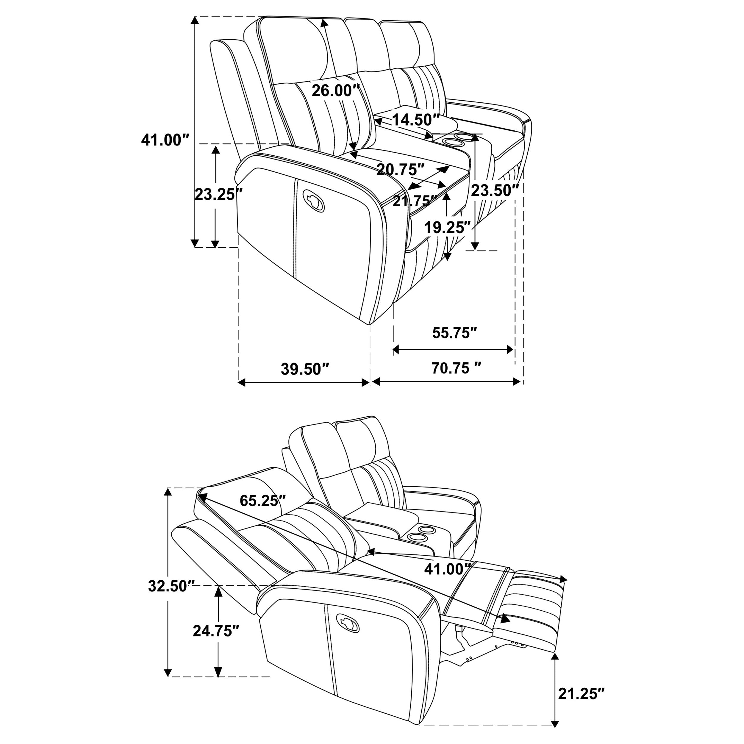 Raelynn Reclining Loveseat - Luxury Home Furniture (MI)