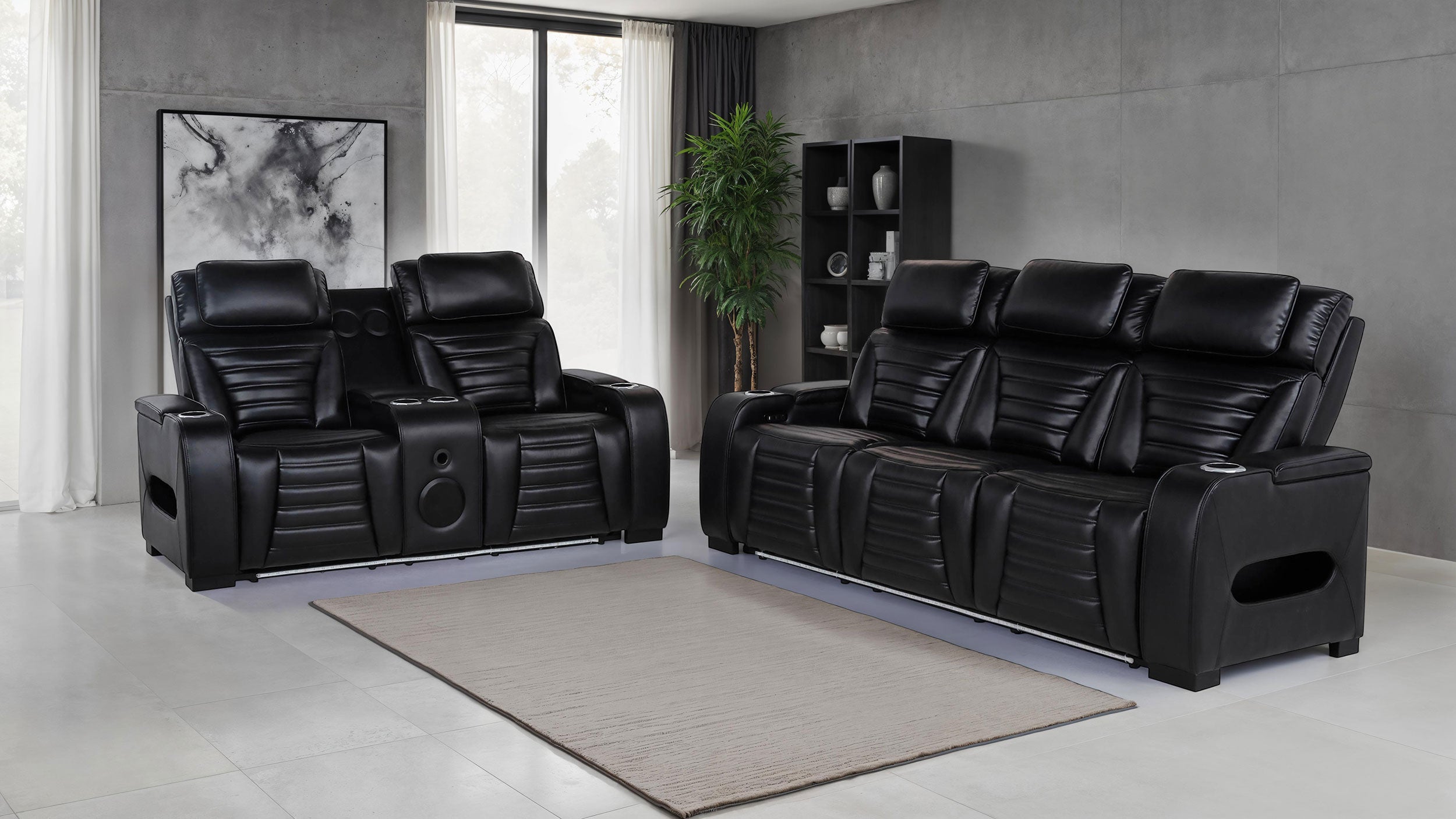 Zuma Dual Power Reclining Sofa Set - Luxury Home Furniture (MI)
