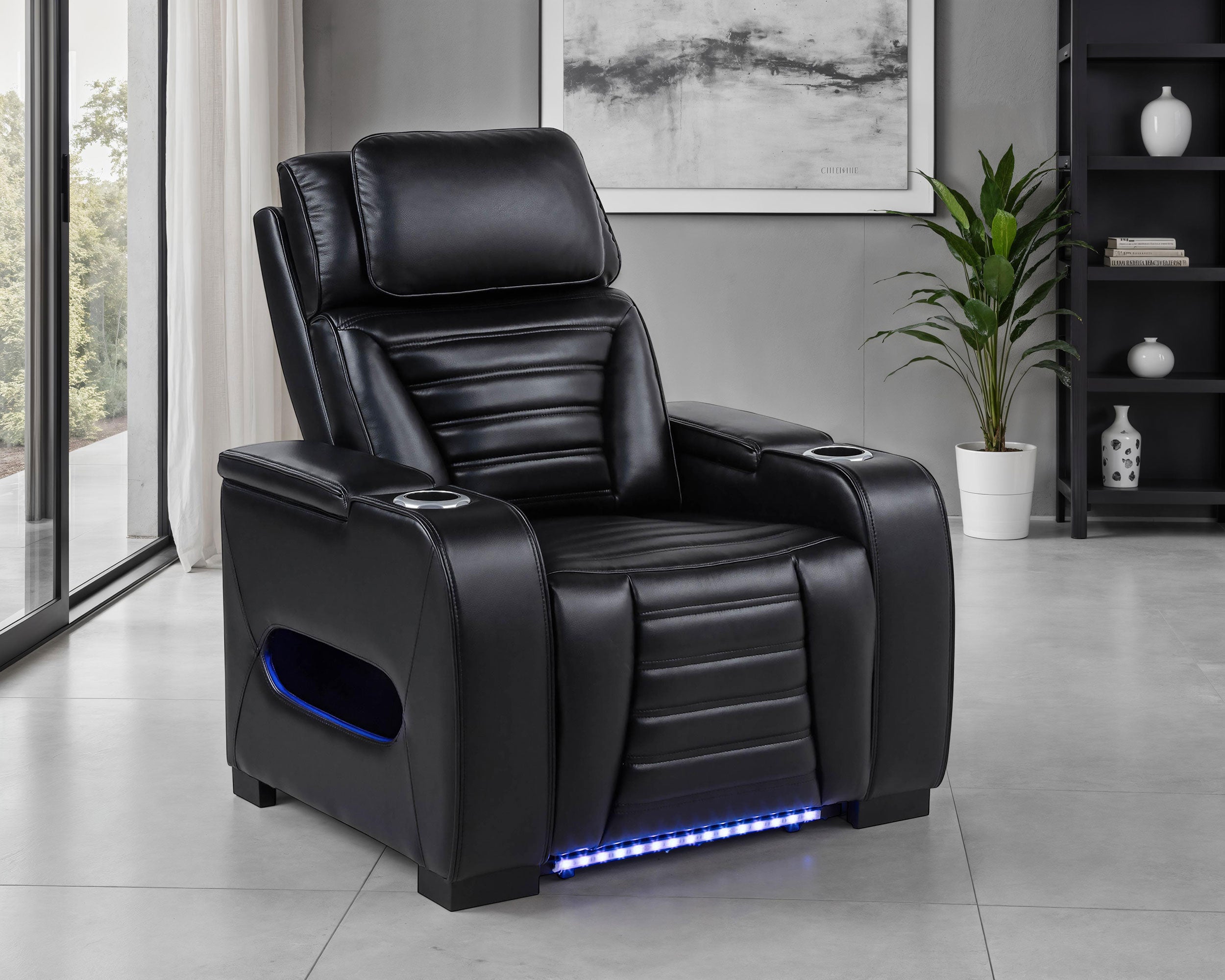 Zuma Dual Power Recliner - Luxury Home Furniture (MI)
