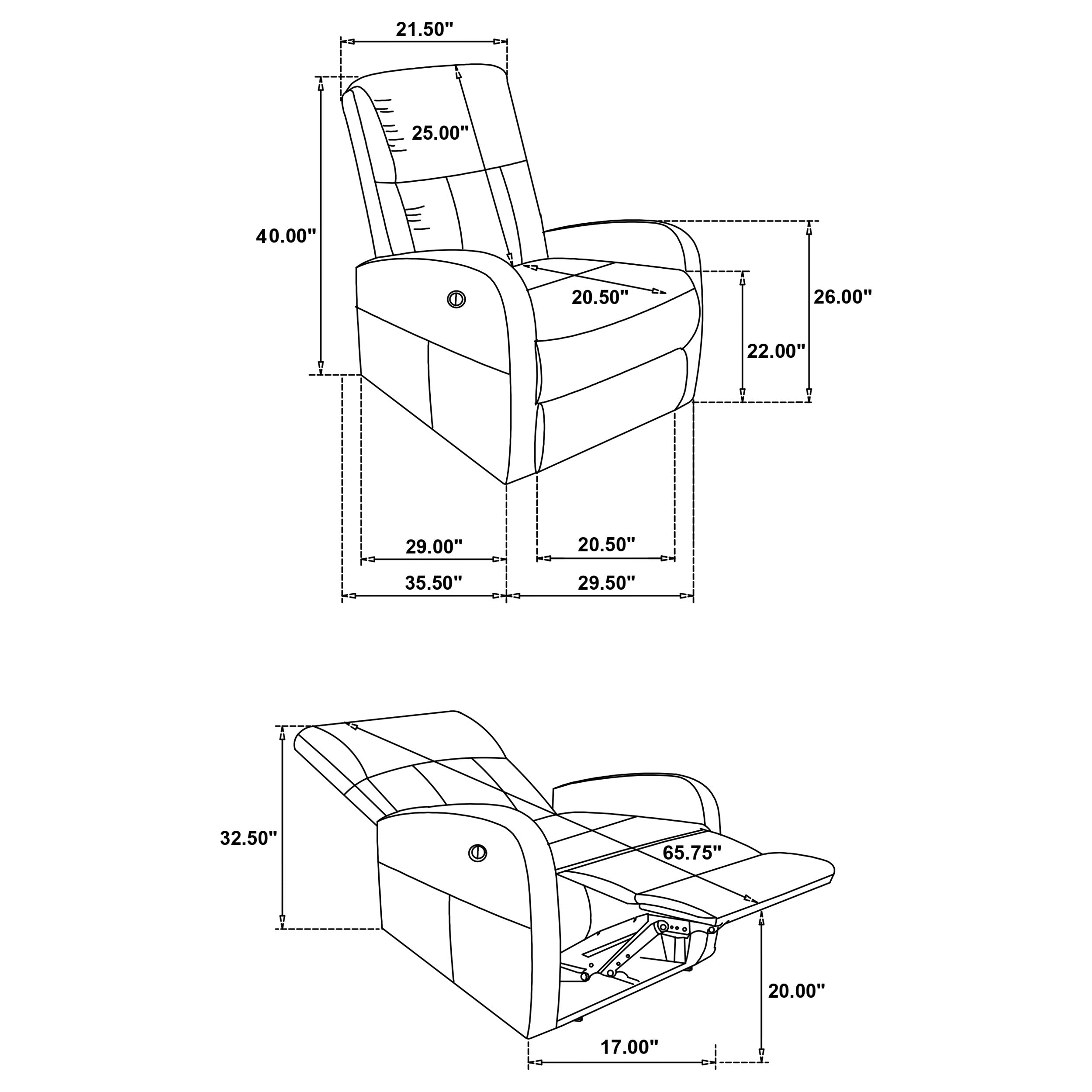 Grant Power Recliner - Luxury Home Furniture (MI)