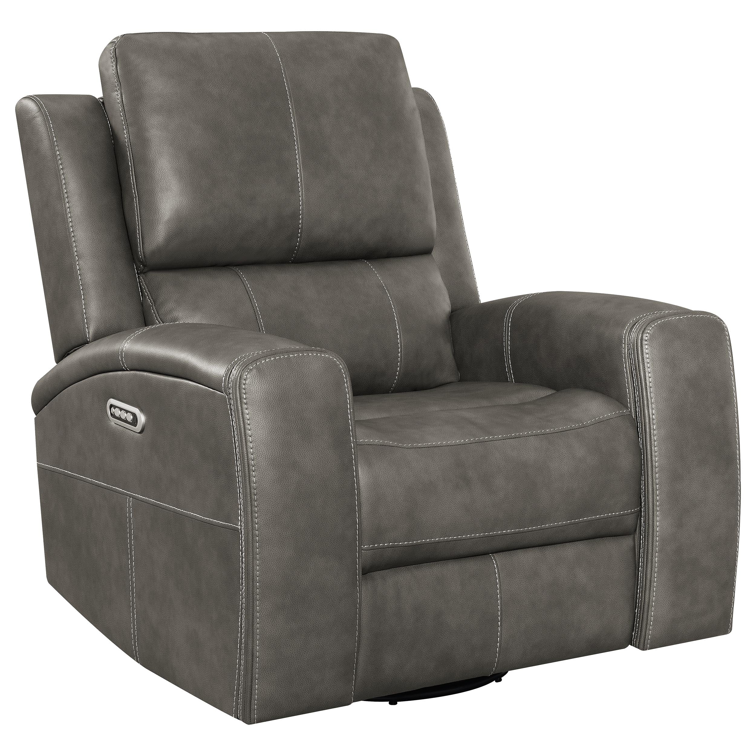 Brickston Triple Power Swivel Glider Recliner - Luxury Home Furniture (MI)