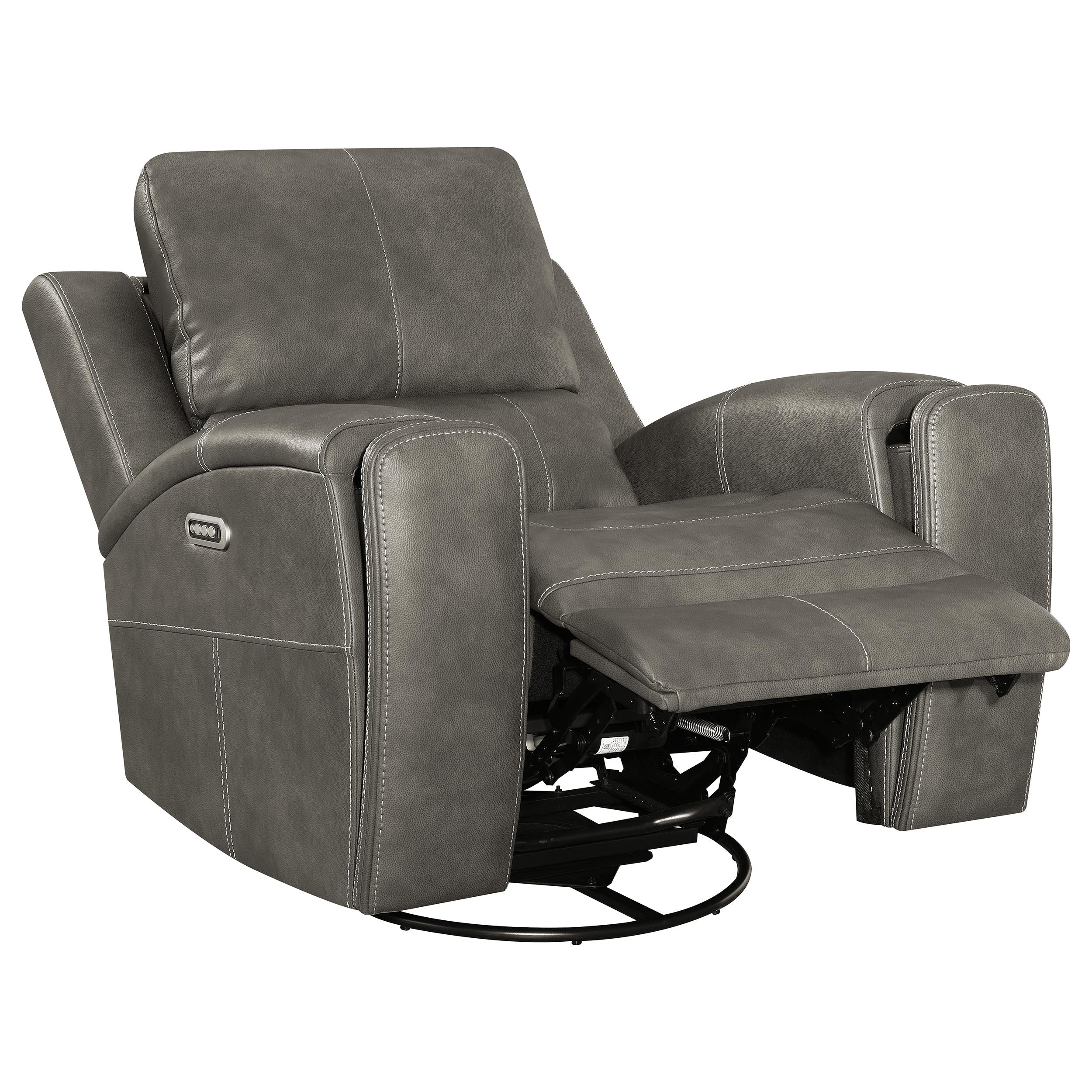 Brickston Triple Power Swivel Glider Recliner - Luxury Home Furniture (MI)