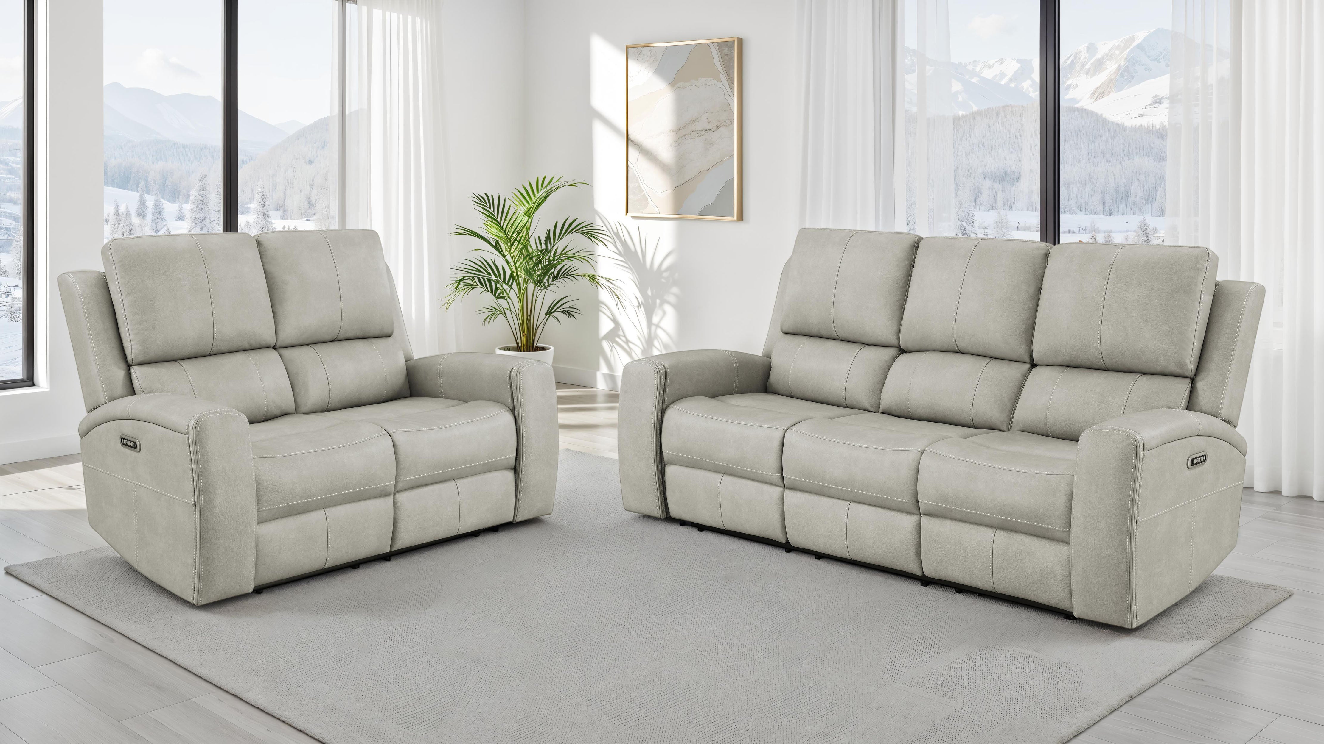 Brickston Triple Power Reclining Sofa Set - Luxury Home Furniture (MI)