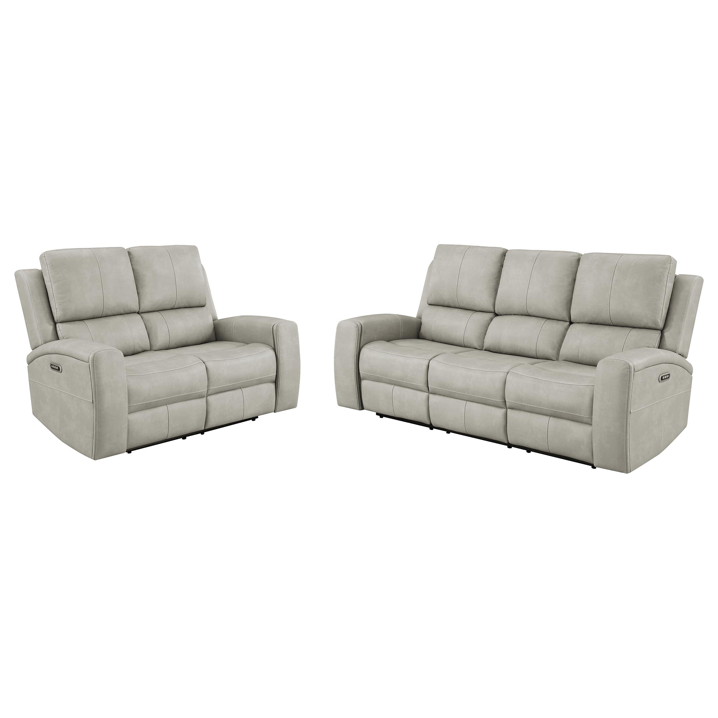 Brickston Triple Power Reclining Sofa Set - Luxury Home Furniture (MI)