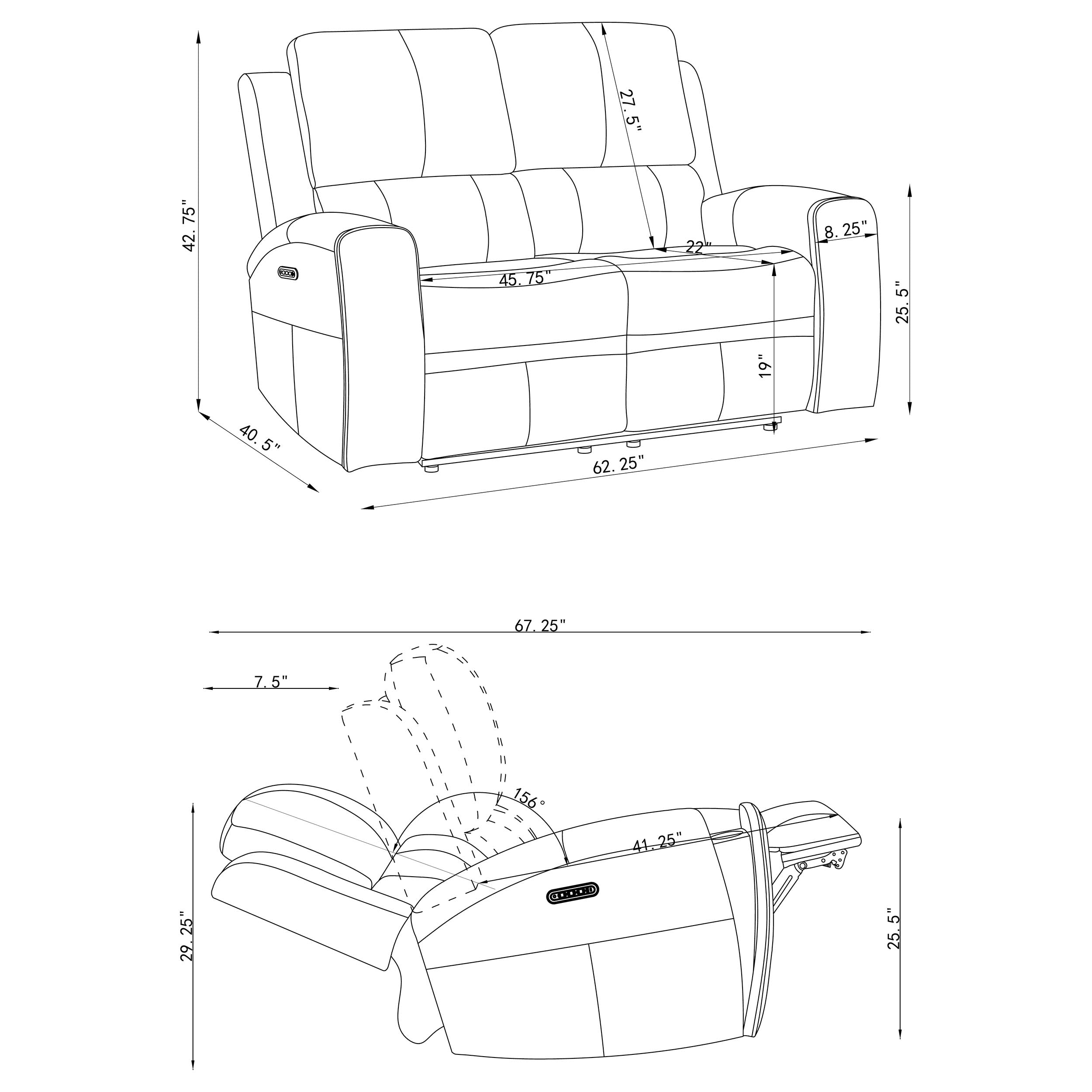 Brickston Triple Power Reclining Sofa Set - Luxury Home Furniture (MI)