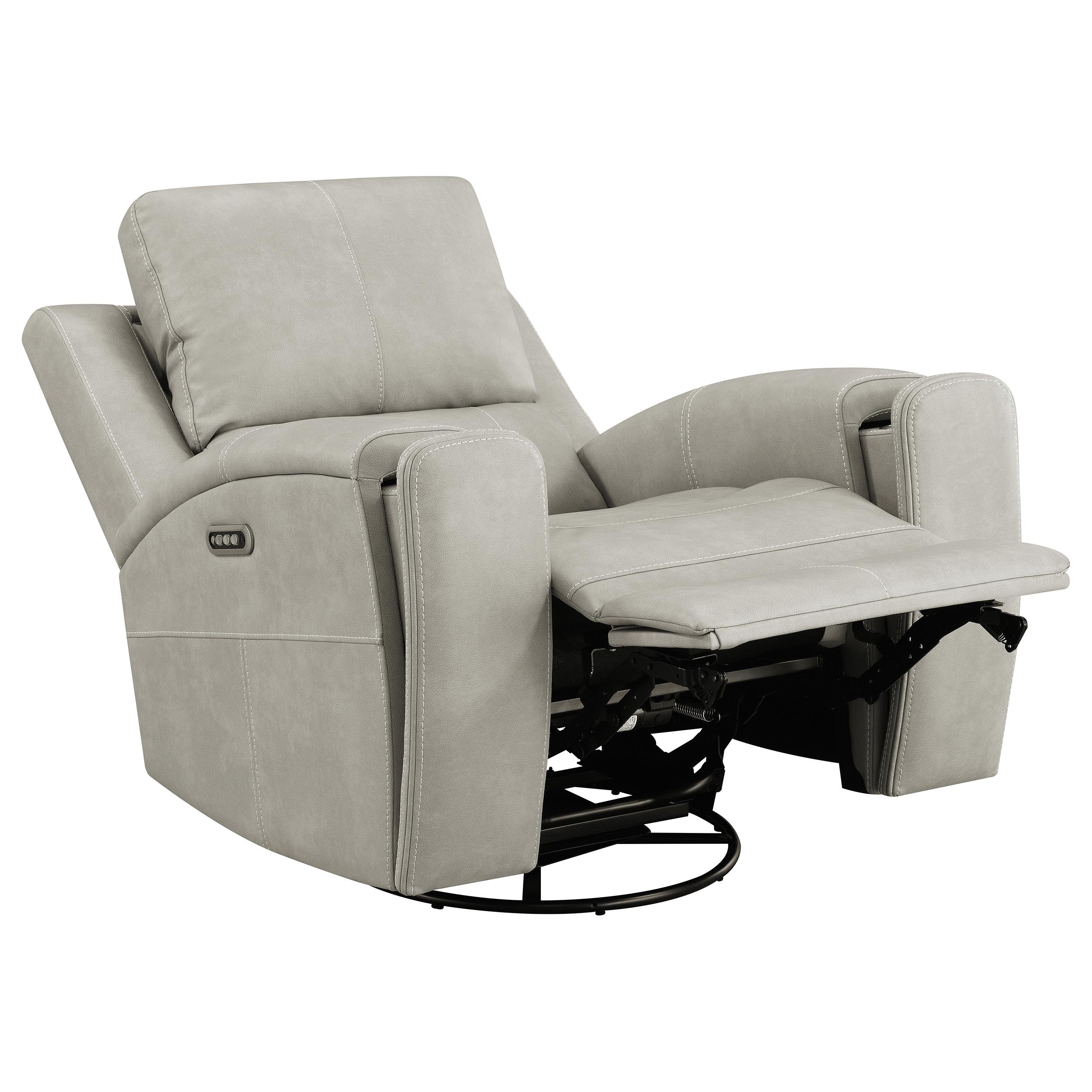Brickston Triple Power Swivel Glider Recliner - Luxury Home Furniture (MI)
