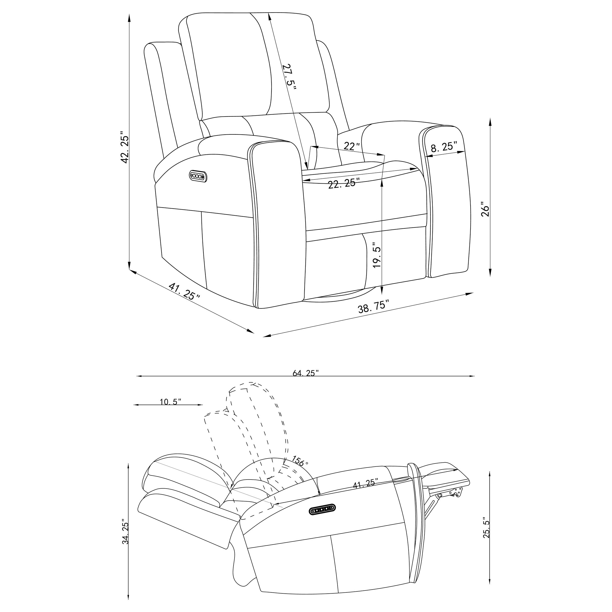 Brickston Triple Power Swivel Glider Recliner - Luxury Home Furniture (MI)