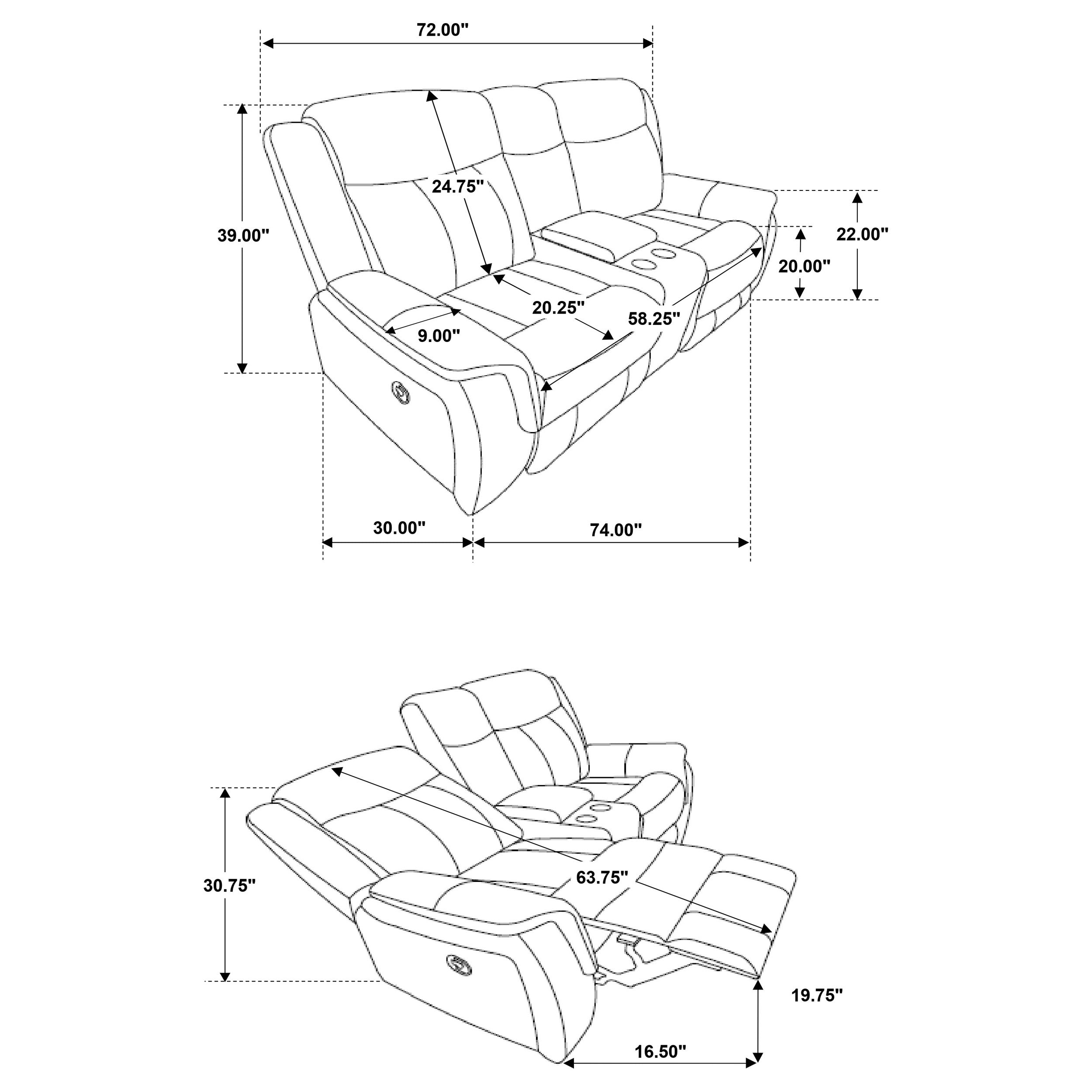 Lawrence Reclining Loveseat - Luxury Home Furniture (MI)