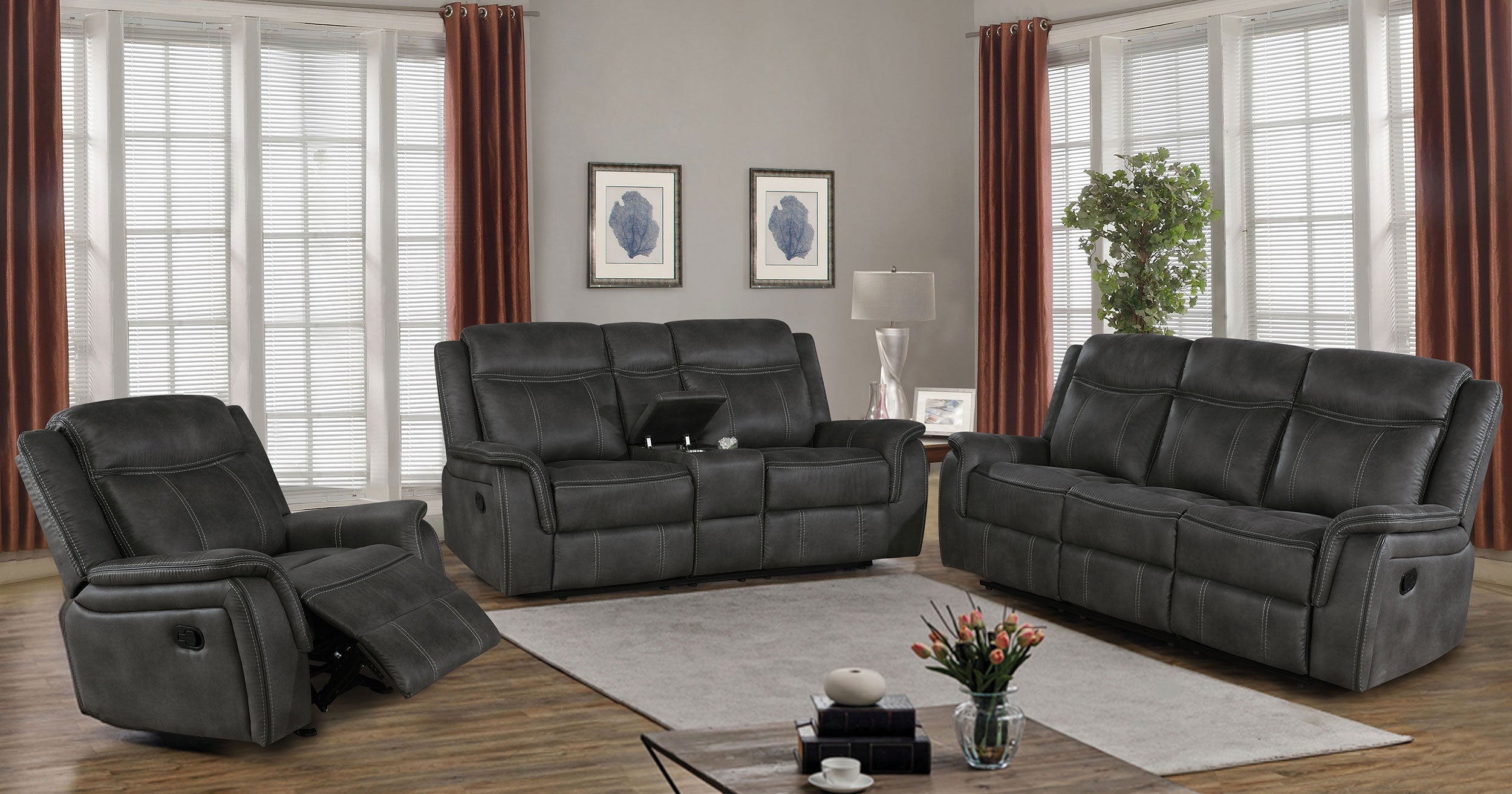 Lawrence Reclining Loveseat - Luxury Home Furniture (MI)