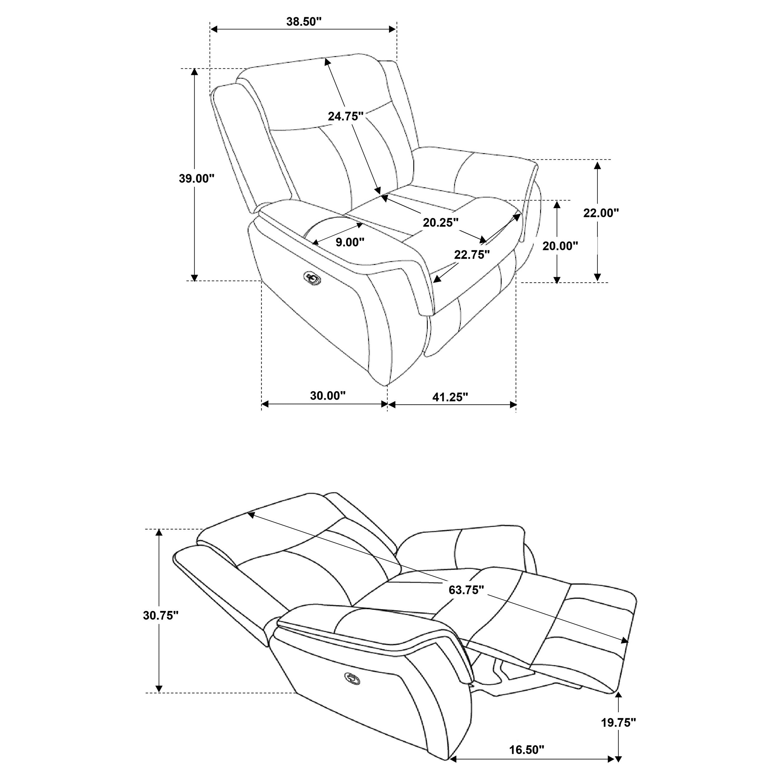 Lawrence Glider Recliner - Luxury Home Furniture (MI)