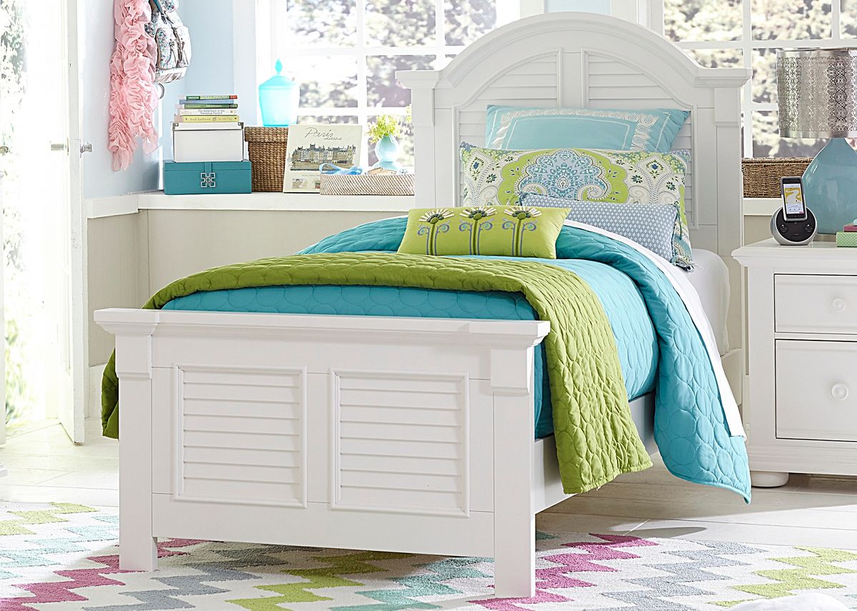 Liberty Furniture Summer House Full Panel Bed in Oyster White - Luxury Home Furniture (MI)