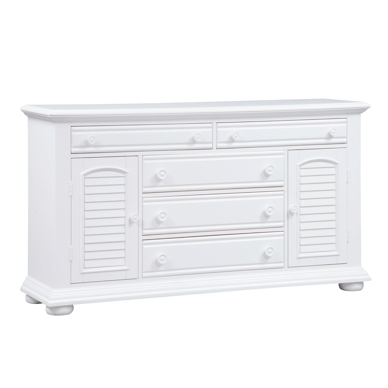 Summer House 5 Drawer Dresser in Oyster White image