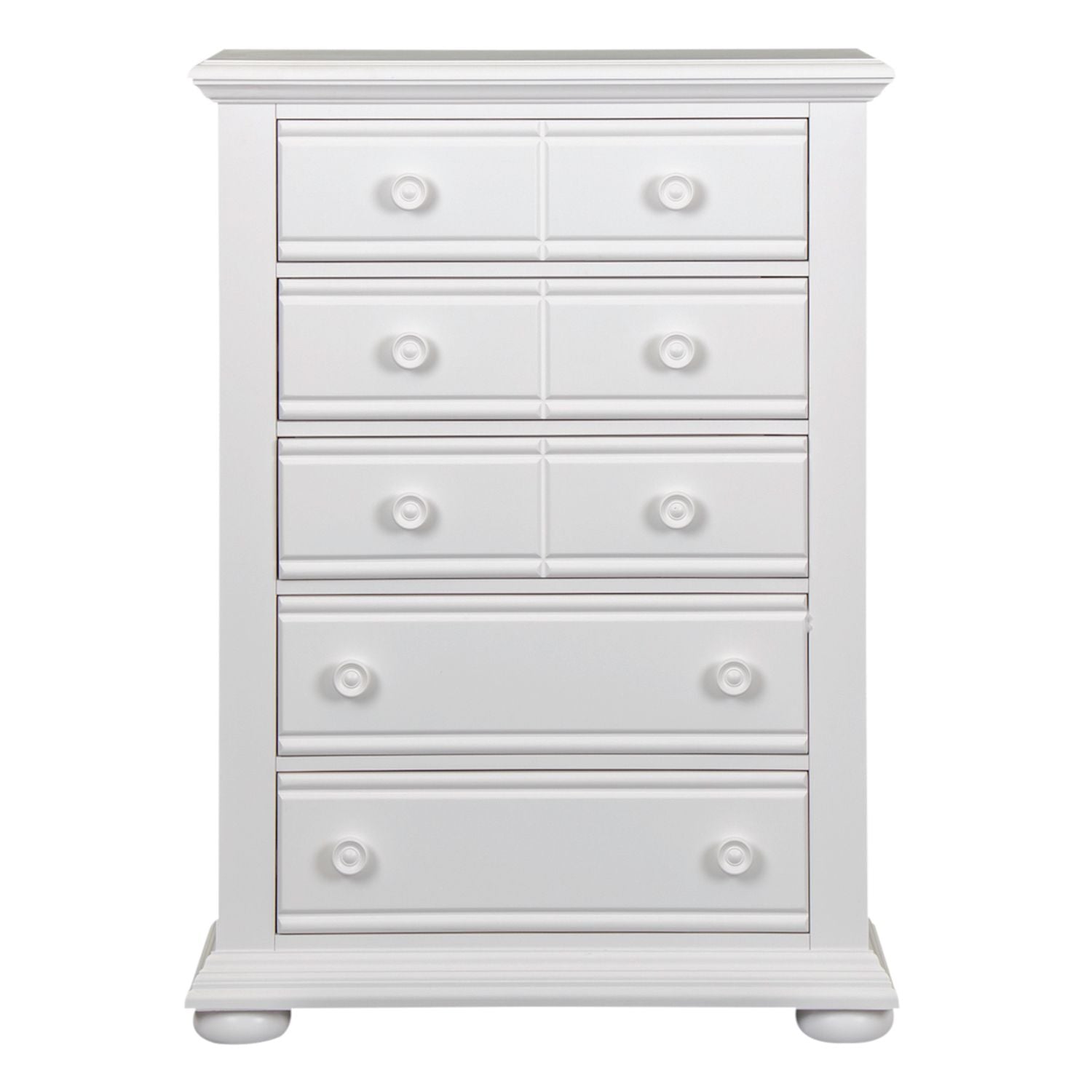 Summer House 5 Drawer Chest in White