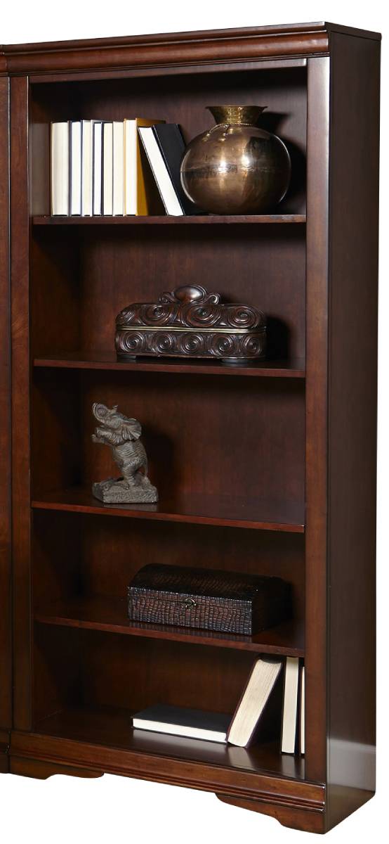 Liberty Brookview Open Bookcase in Rustic Cherry - Luxury Home Furniture (MI)