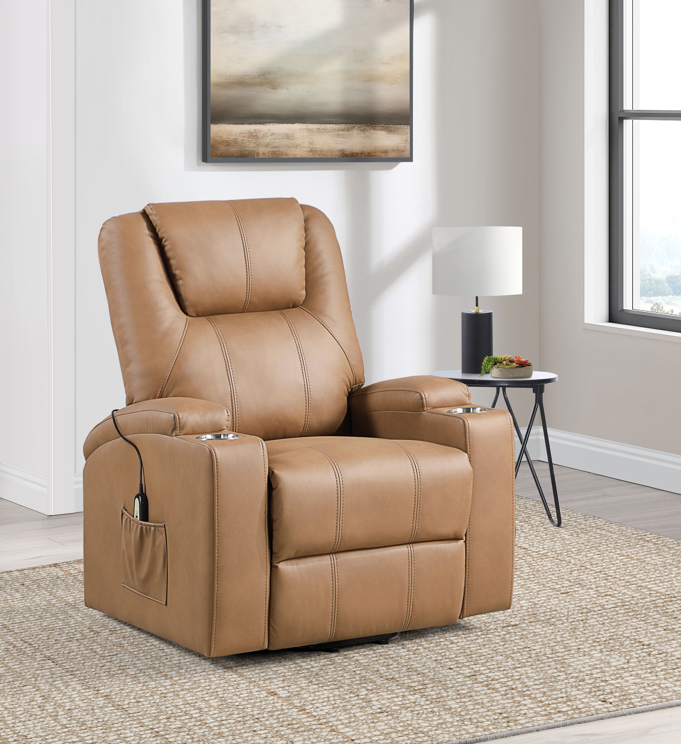 Armstrong Power Lift Massage Recliner - Luxury Home Furniture (MI)
