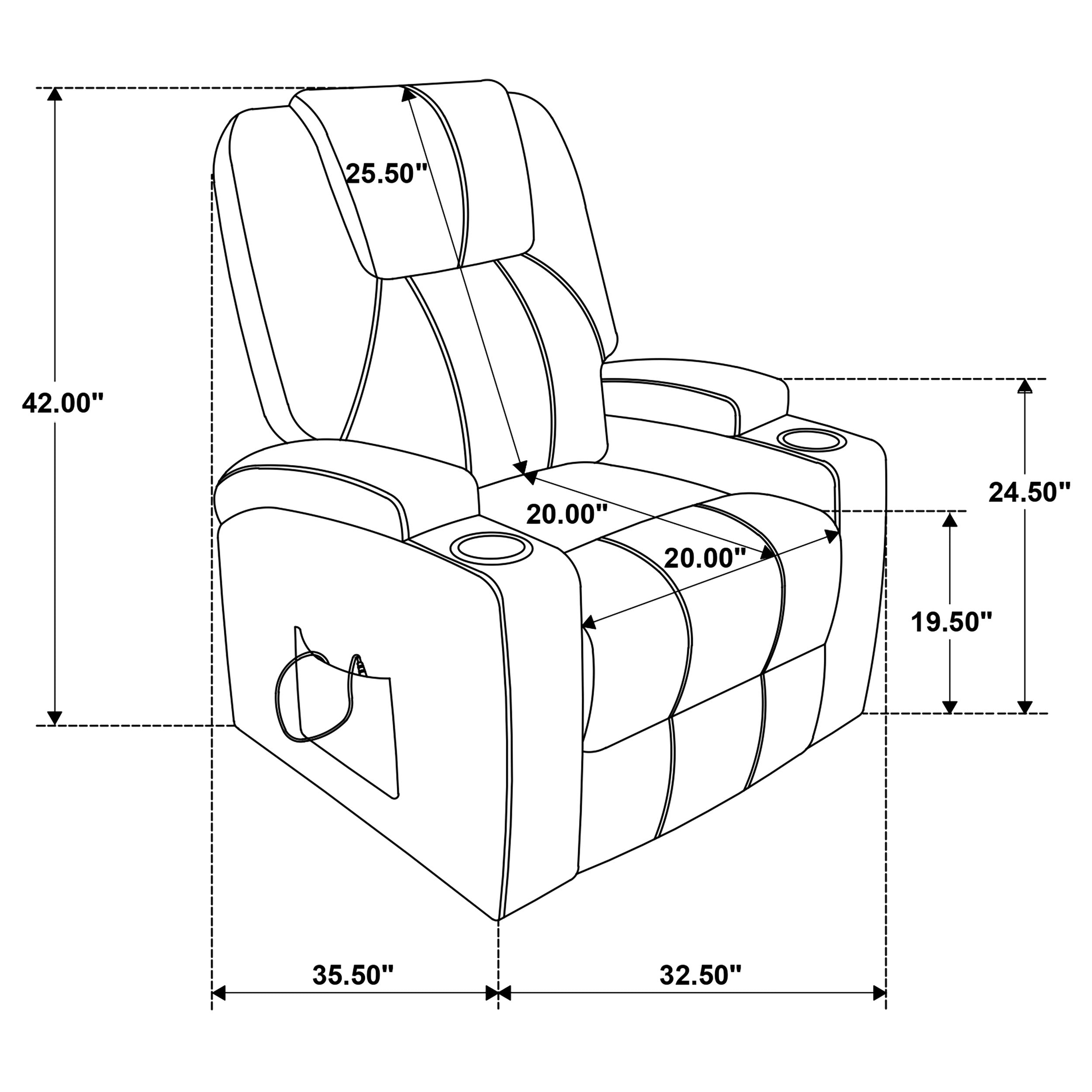 Armstrong Power Lift Massage Recliner - Luxury Home Furniture (MI)
