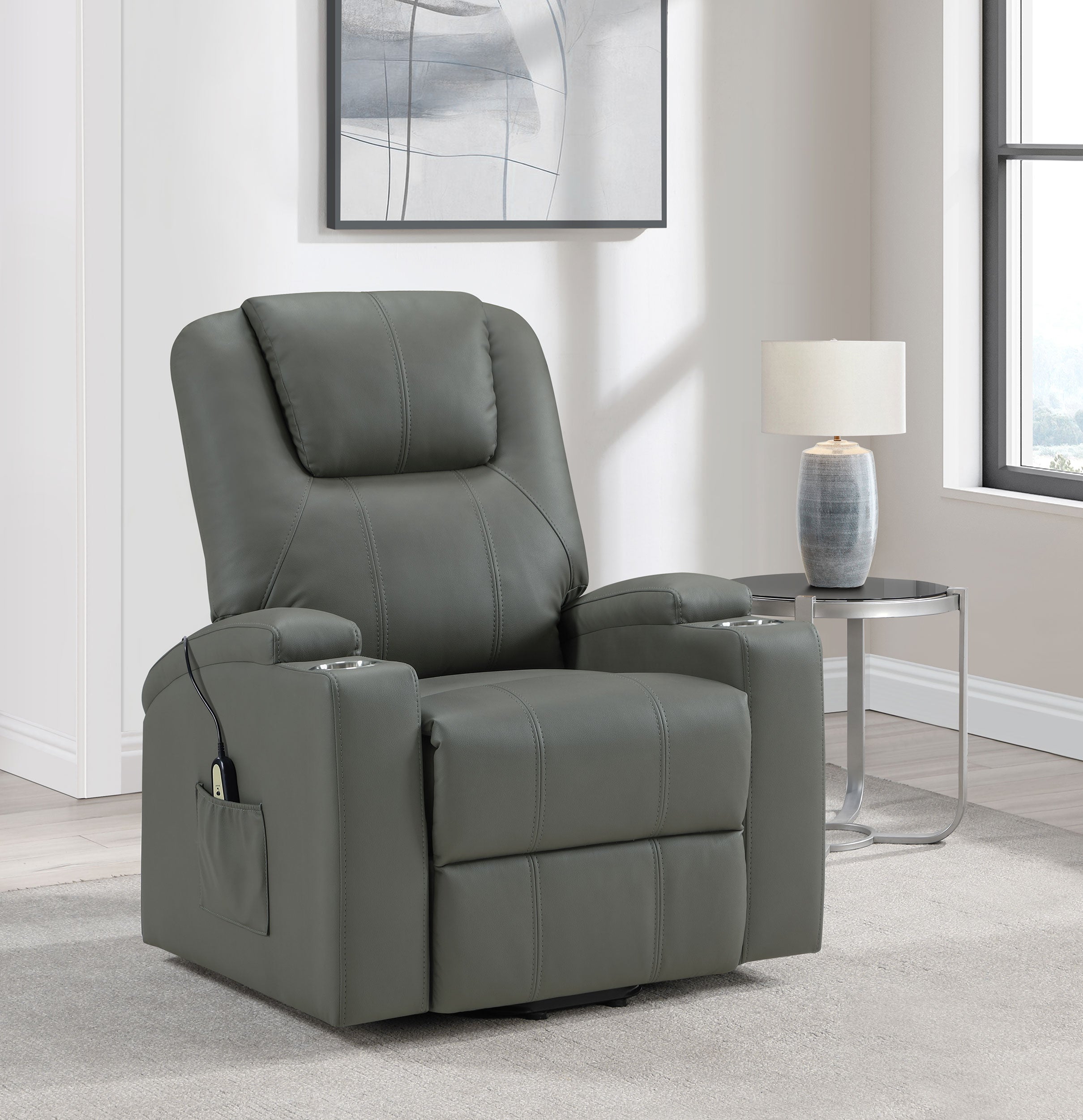 Armstrong Power Lift Massage Recliner - Luxury Home Furniture (MI)
