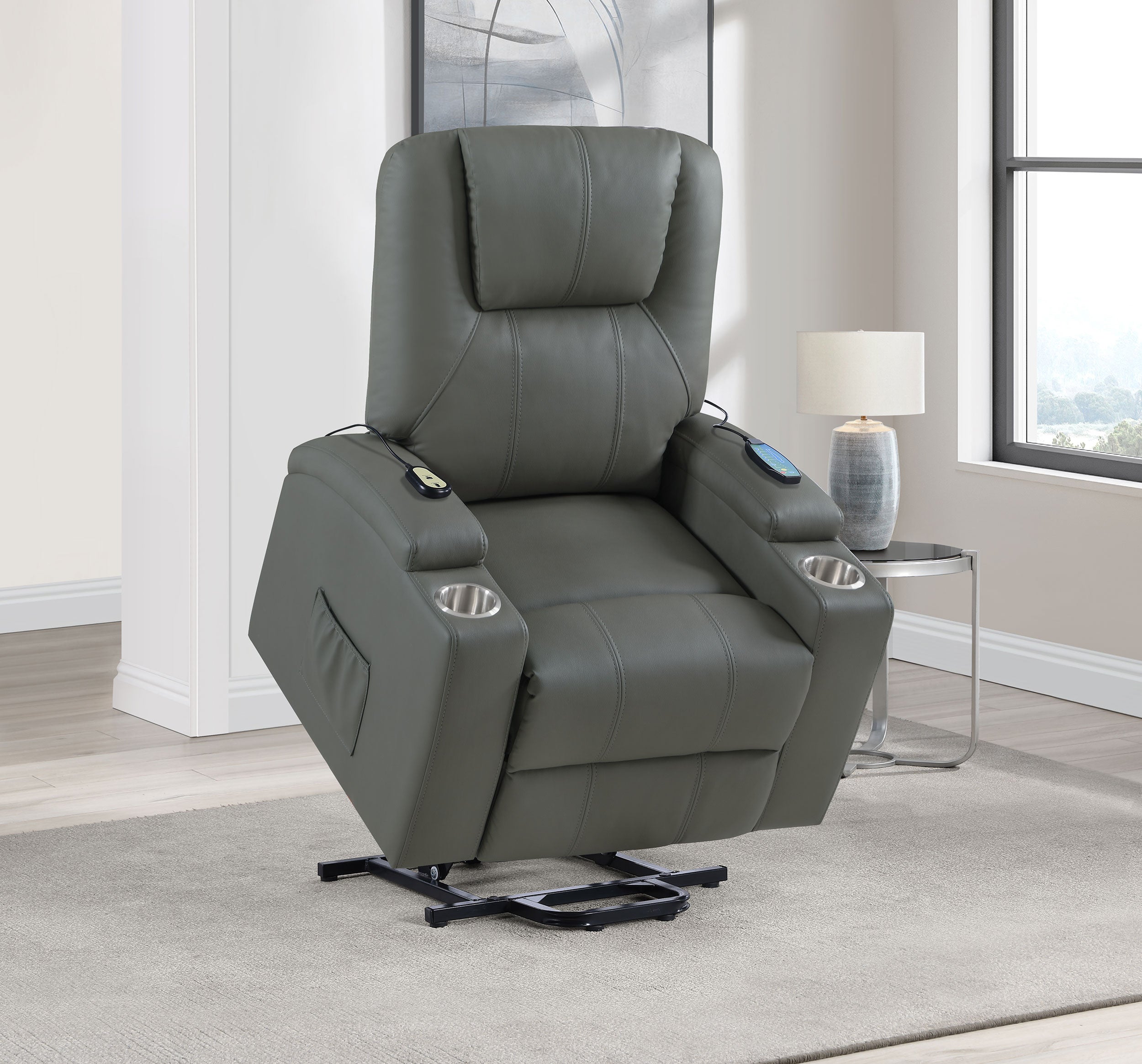 Armstrong Power Lift Massage Recliner - Luxury Home Furniture (MI)