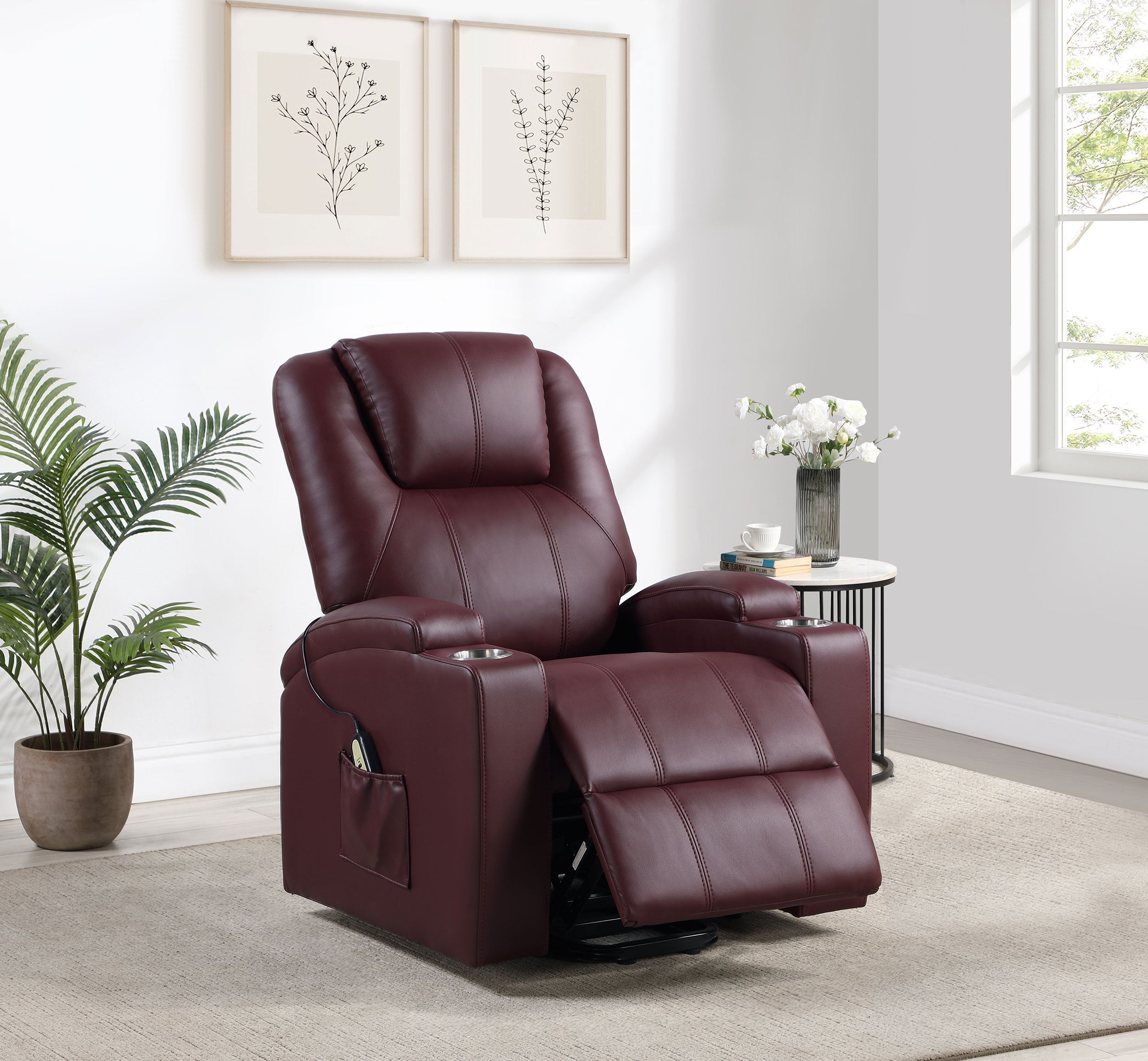 Armstrong Power Lift Massage Recliner - Luxury Home Furniture (MI)
