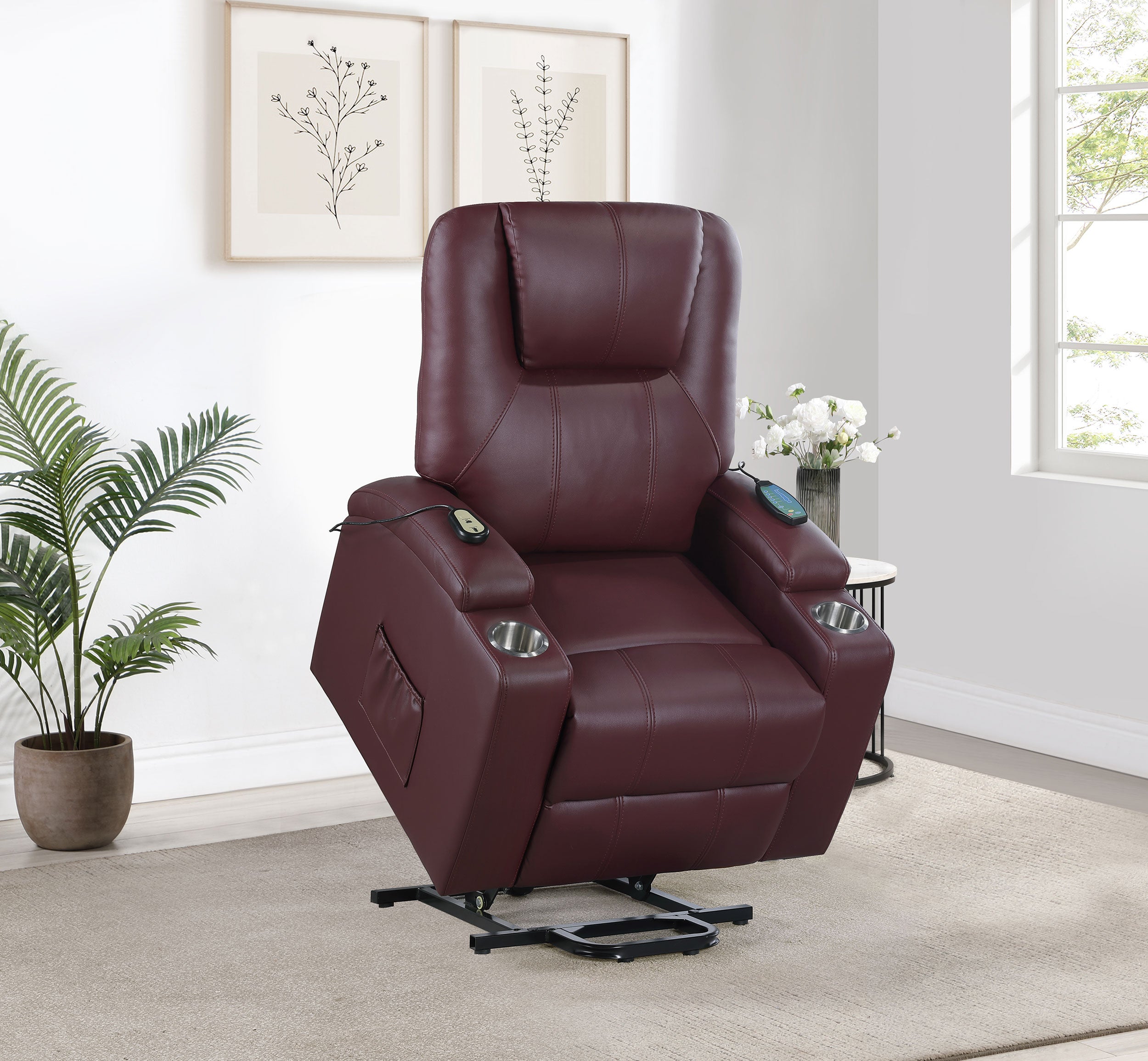 Armstrong Power Lift Massage Recliner - Luxury Home Furniture (MI)