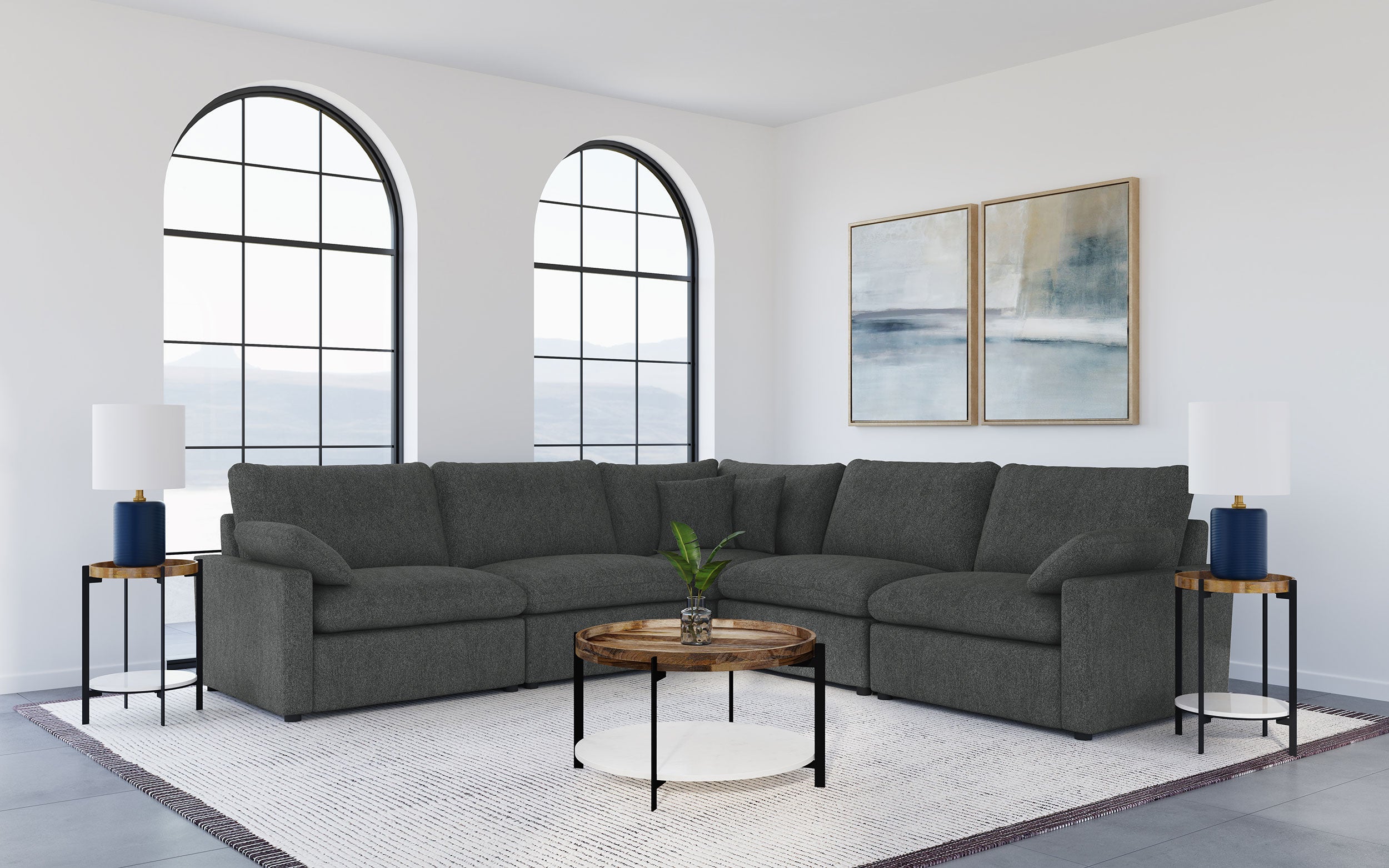 Collins Armless Chair - Luxury Home Furniture (MI)