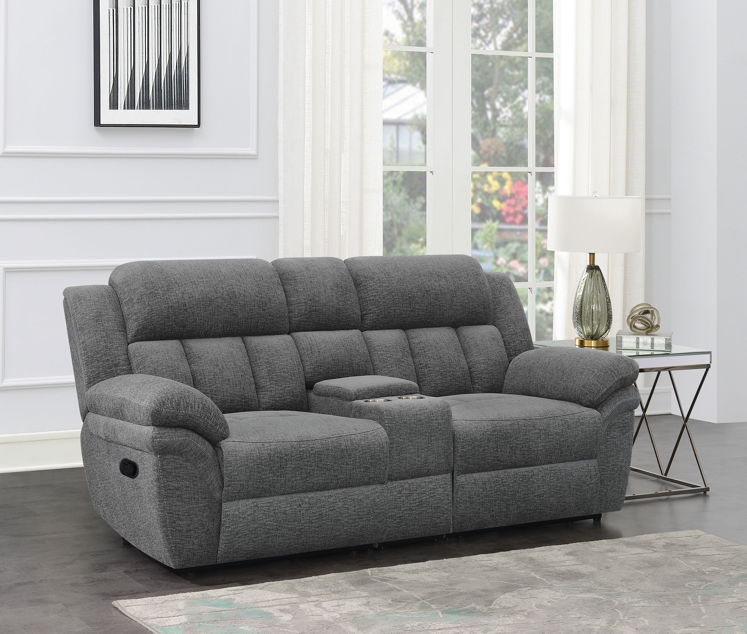 Bahrain Reclining Loveseat - Luxury Home Furniture (MI)
