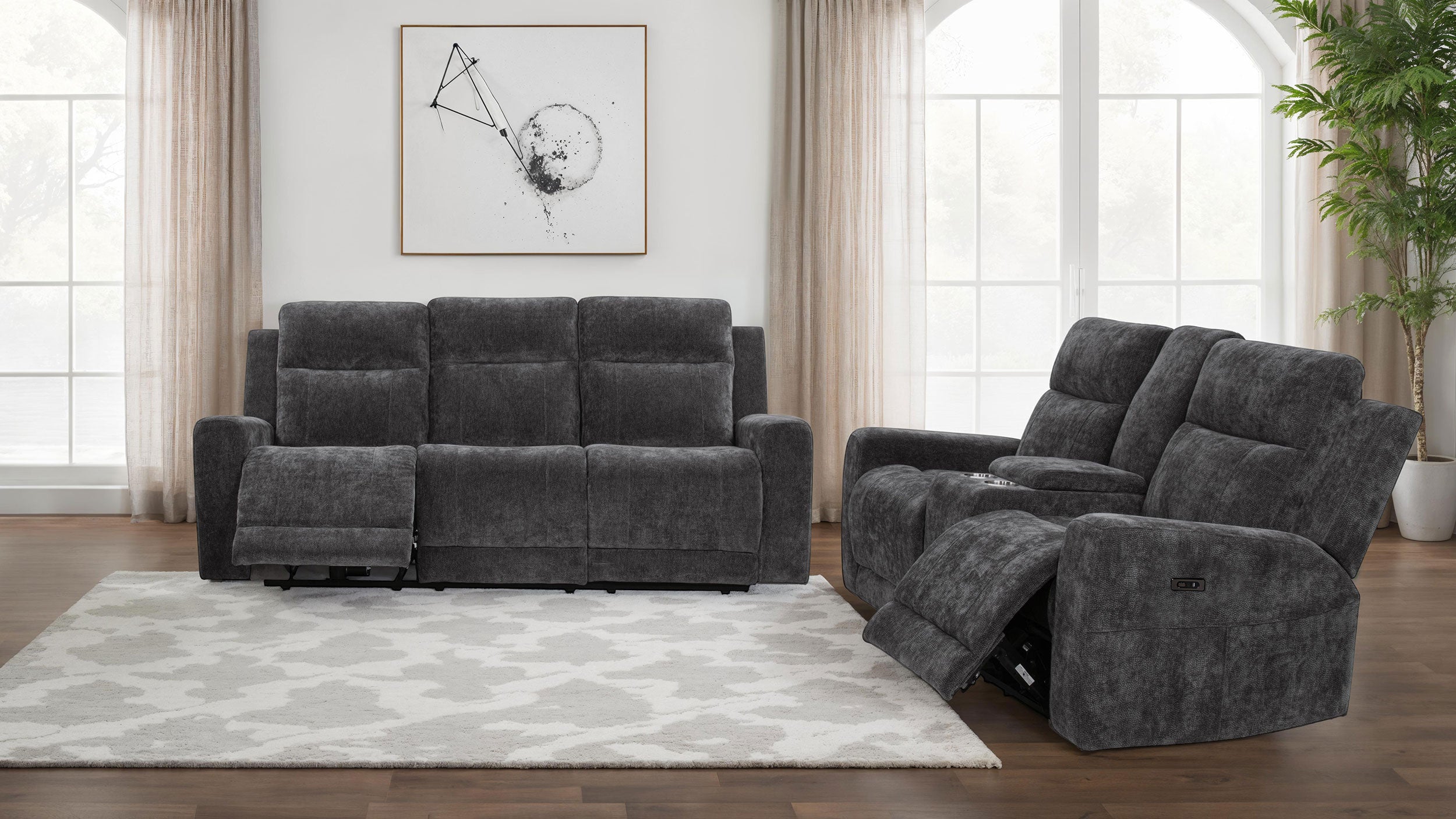 Kennett Power Reclining Sofa Set - Luxury Home Furniture (MI)
