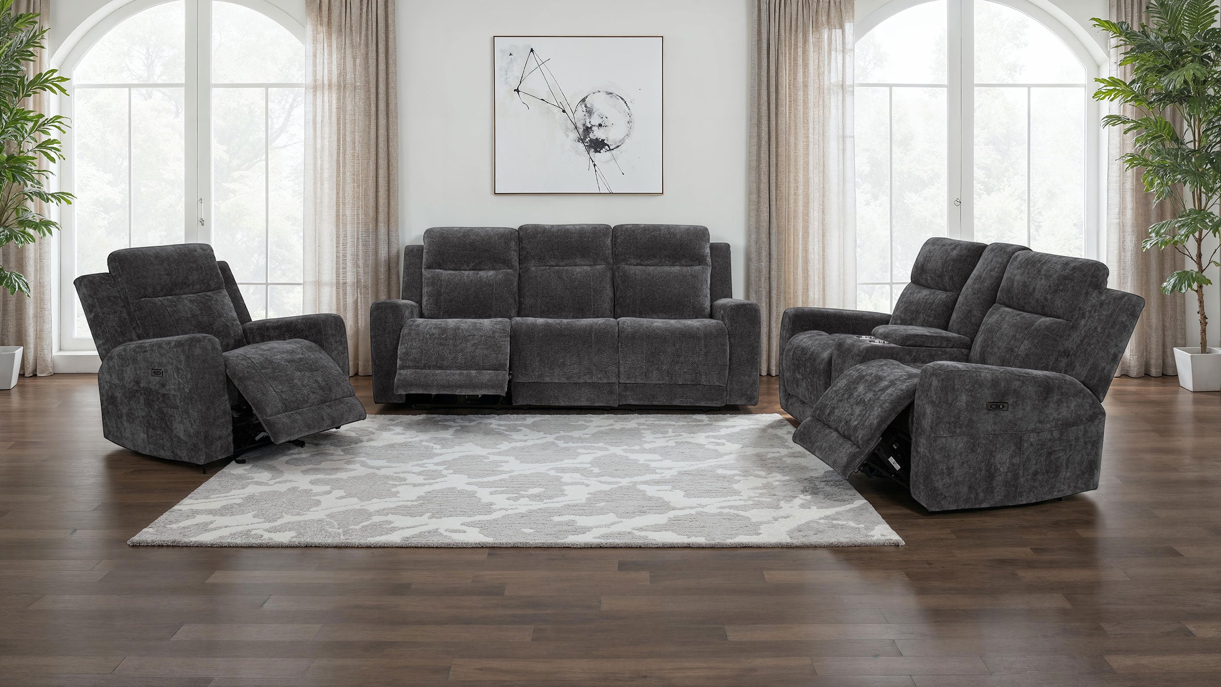 Kennett Power Reclining Sofa Set - Luxury Home Furniture (MI)