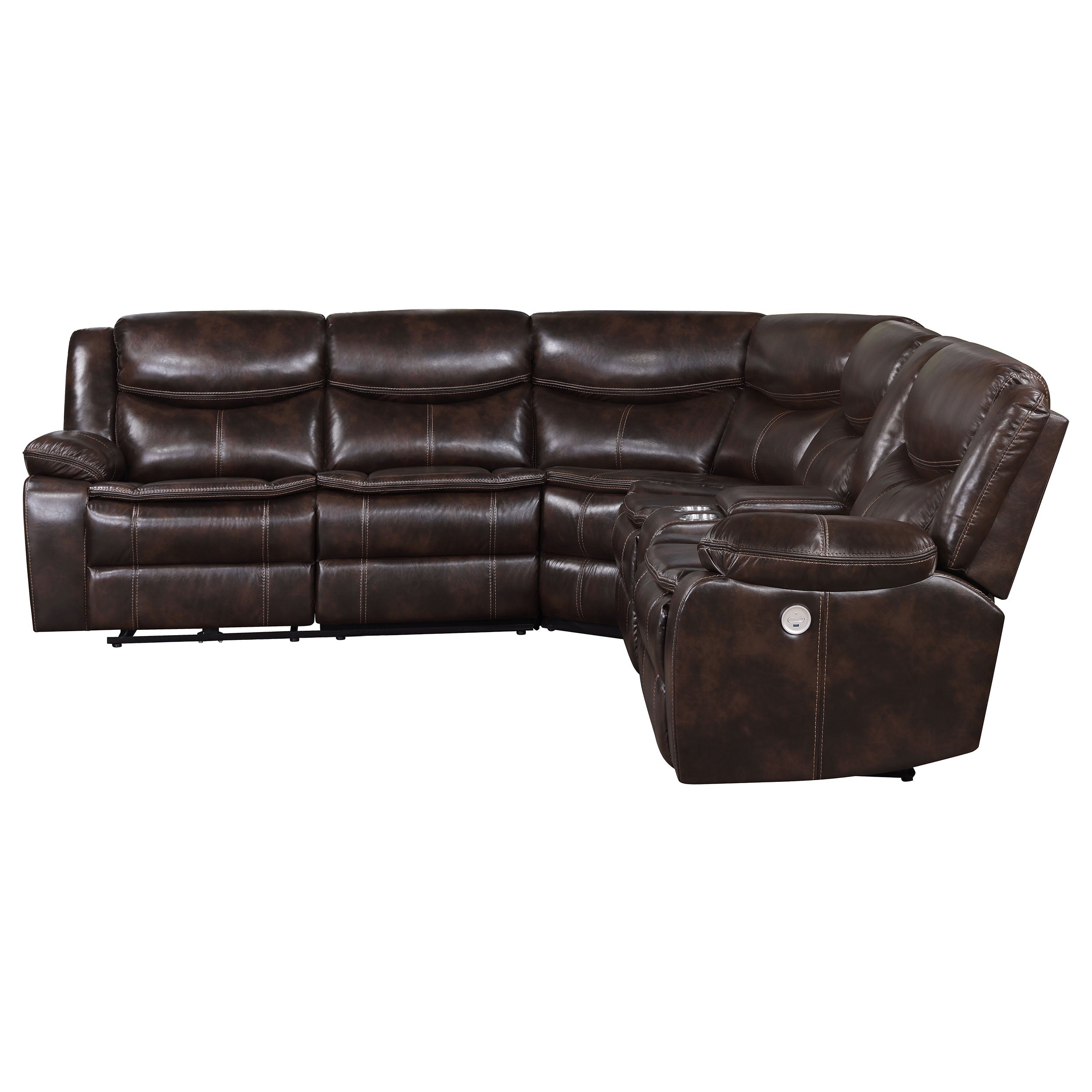 Sycamore Power Reclining Sectional Sofa - Luxury Home Furniture (MI)