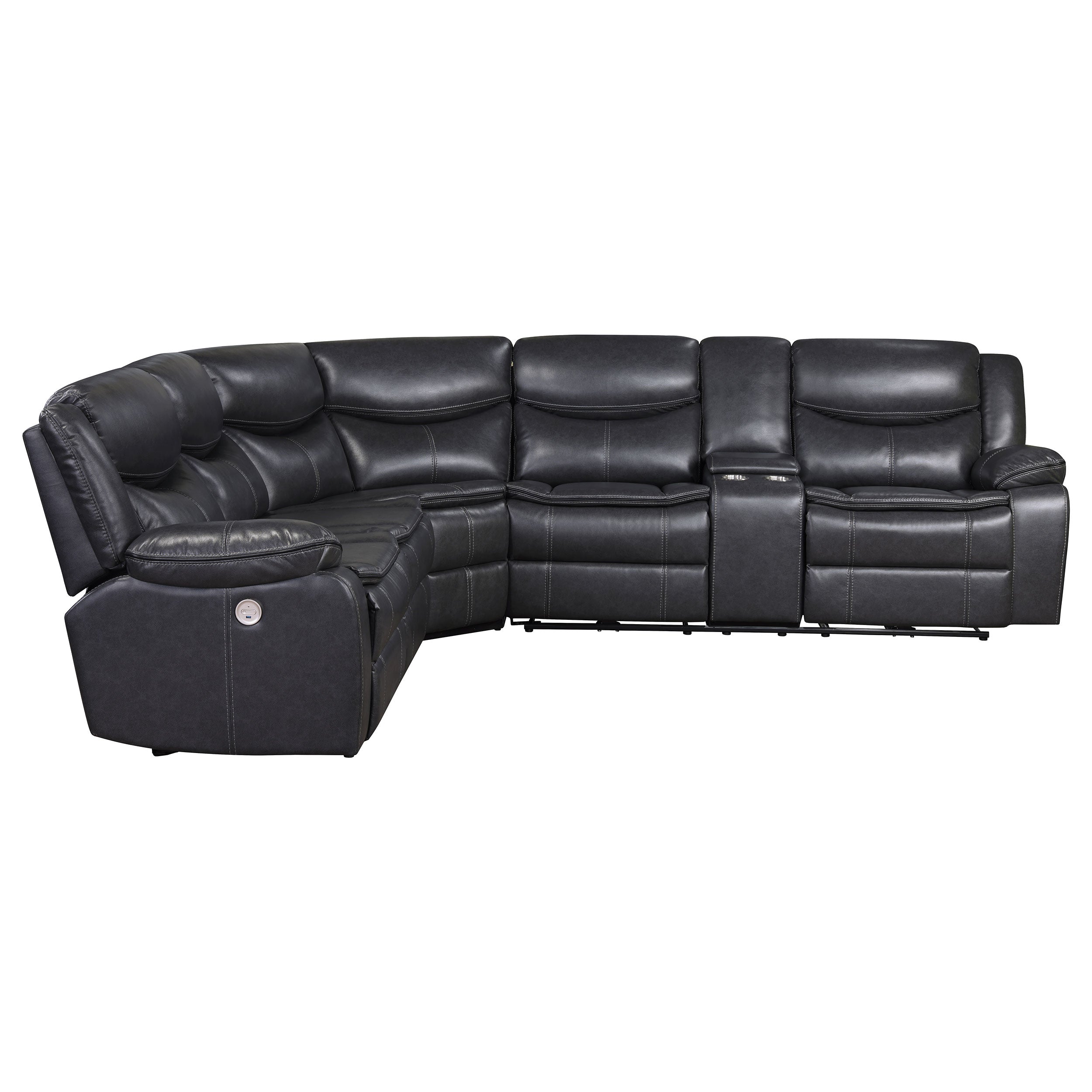 Sycamore Power Reclining Sectional Sofa - Luxury Home Furniture (MI)