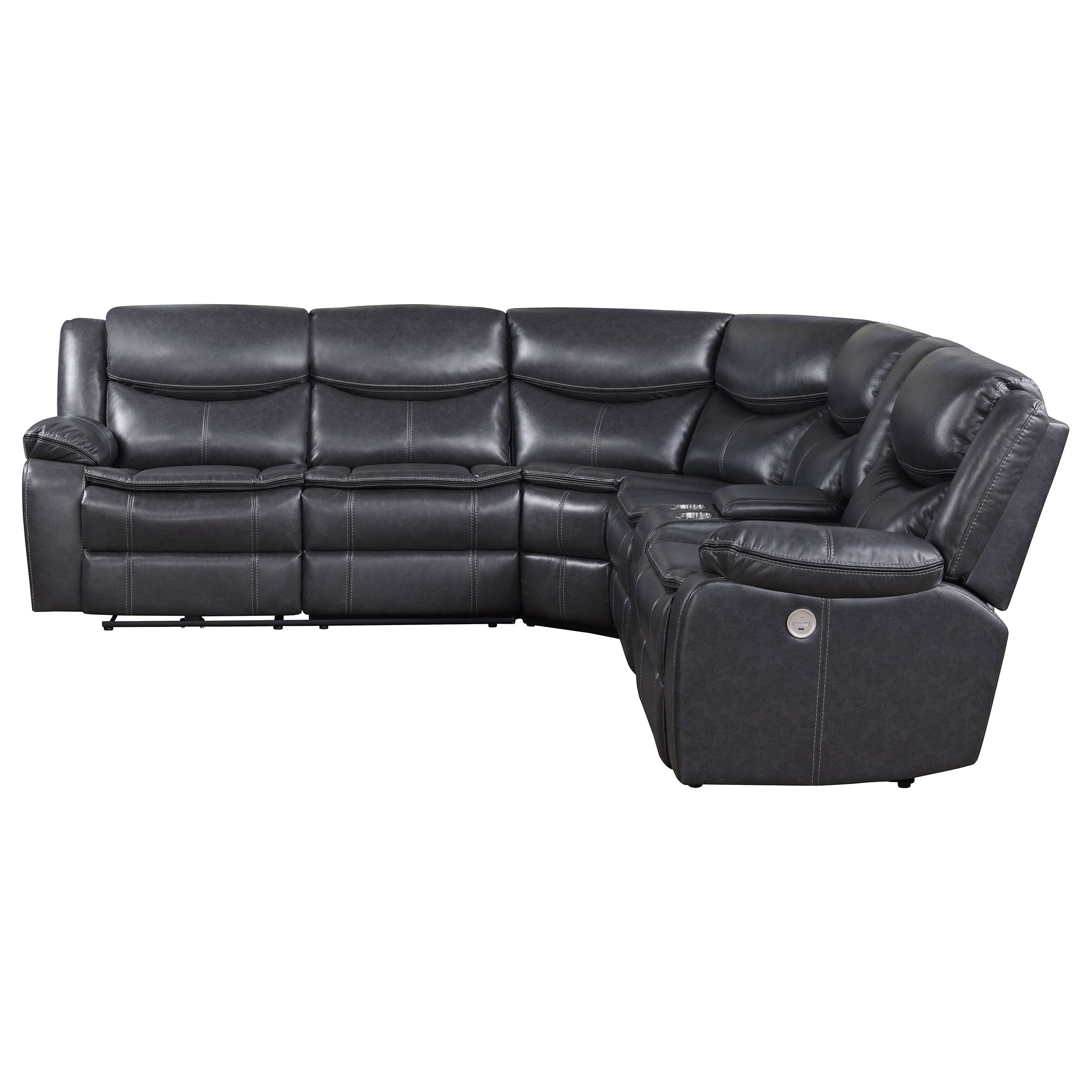 Sycamore Power Reclining Sectional Sofa - Luxury Home Furniture (MI)