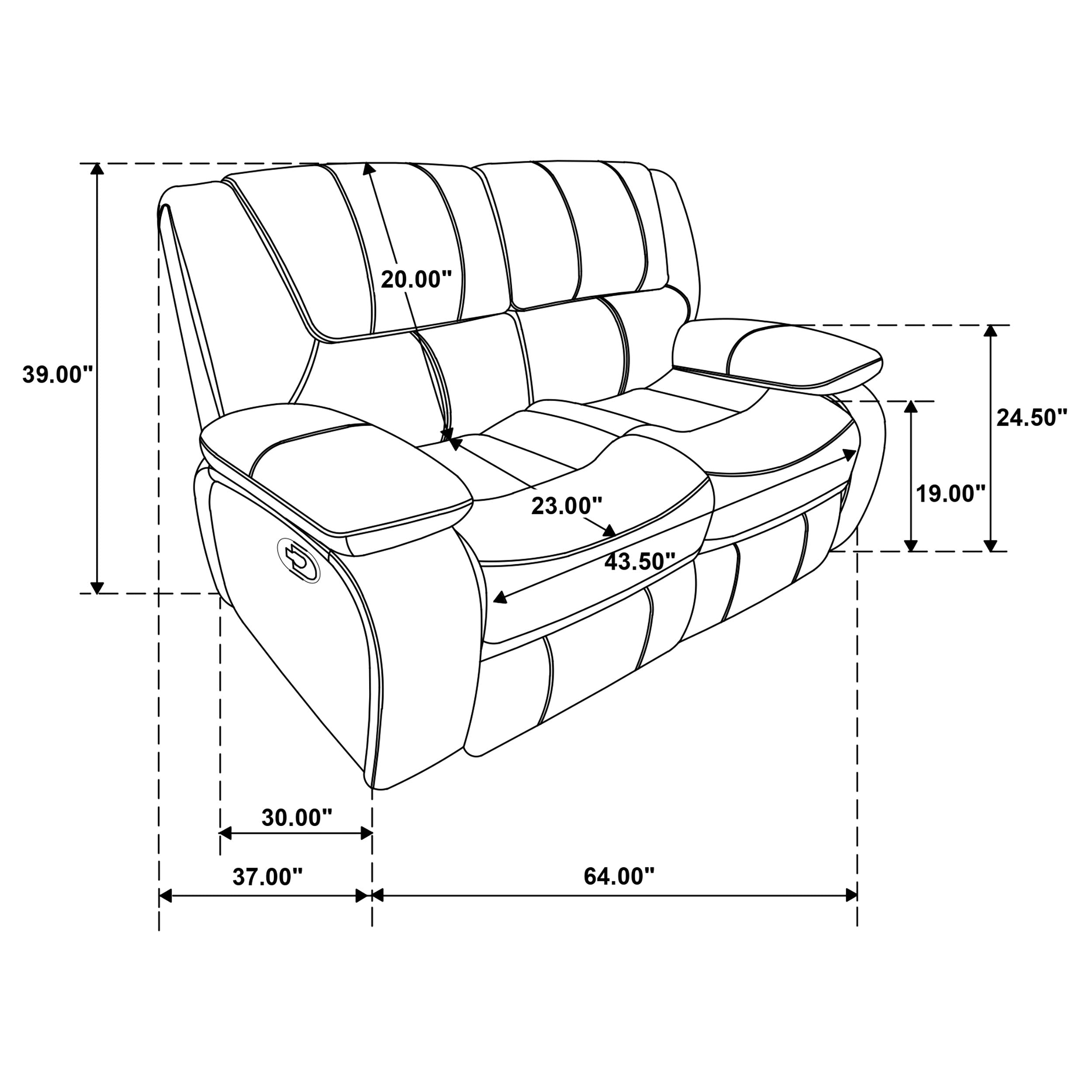 Camila Reclining Loveseat - Luxury Home Furniture (MI)