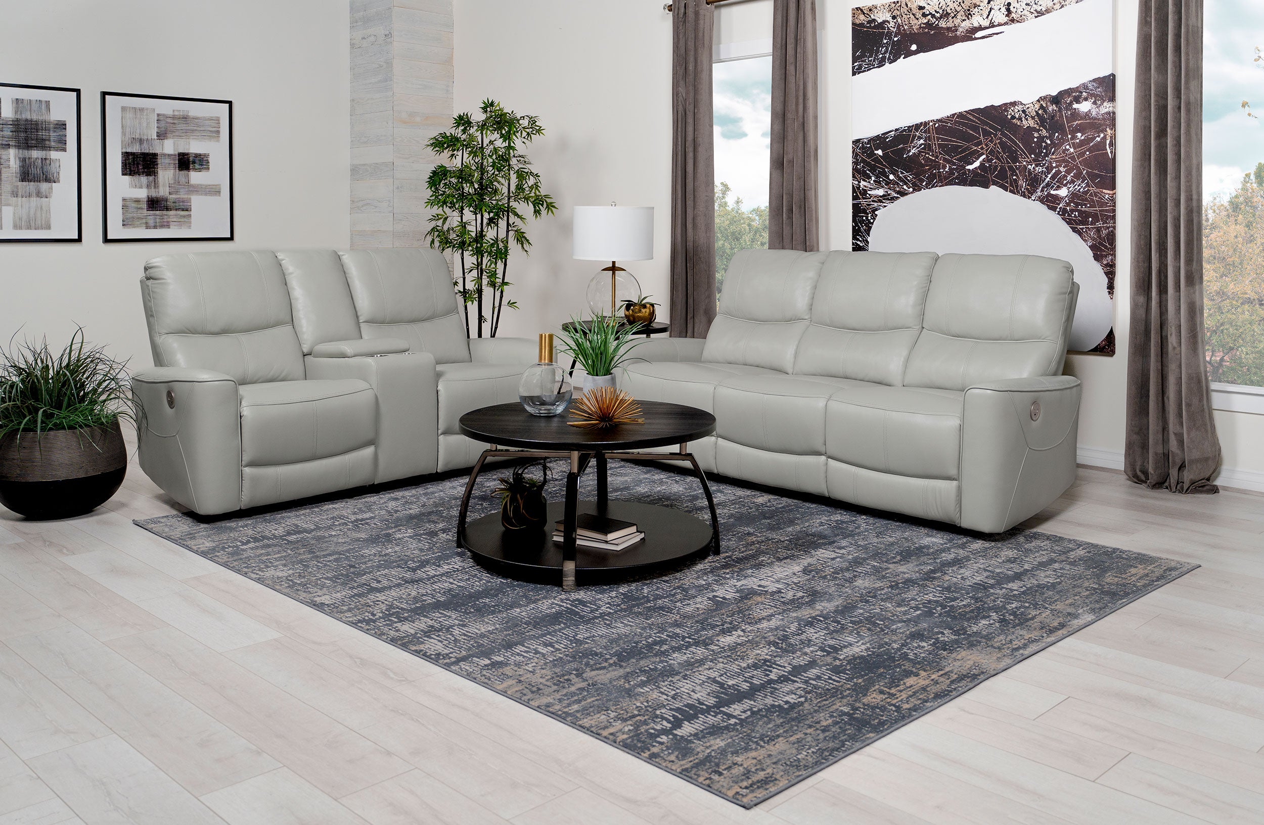 Greenfield Power Reclining 2 Pc Set - Luxury Home Furniture (MI)