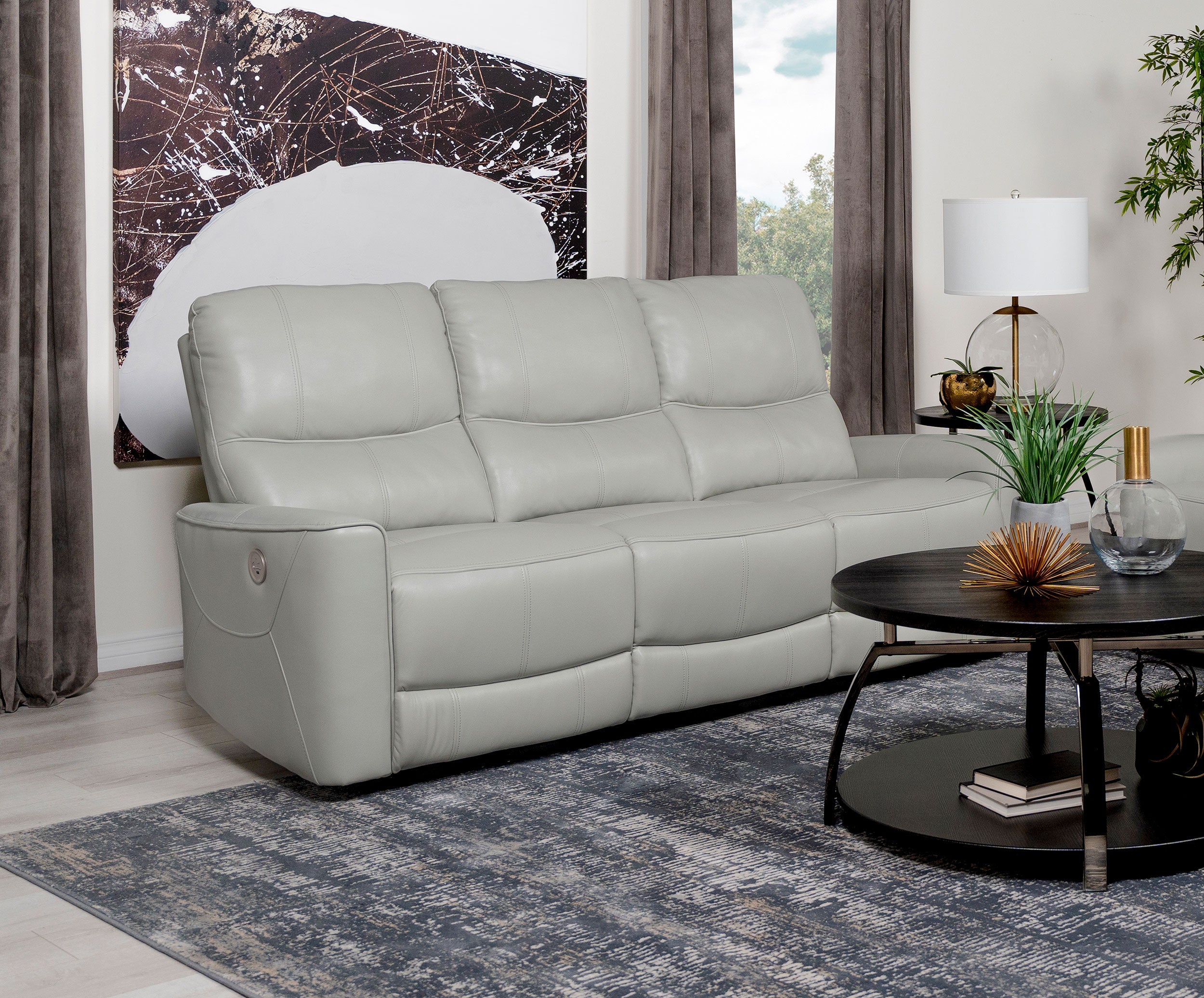 Greenfield Power Reclining Sofa - Luxury Home Furniture (MI)