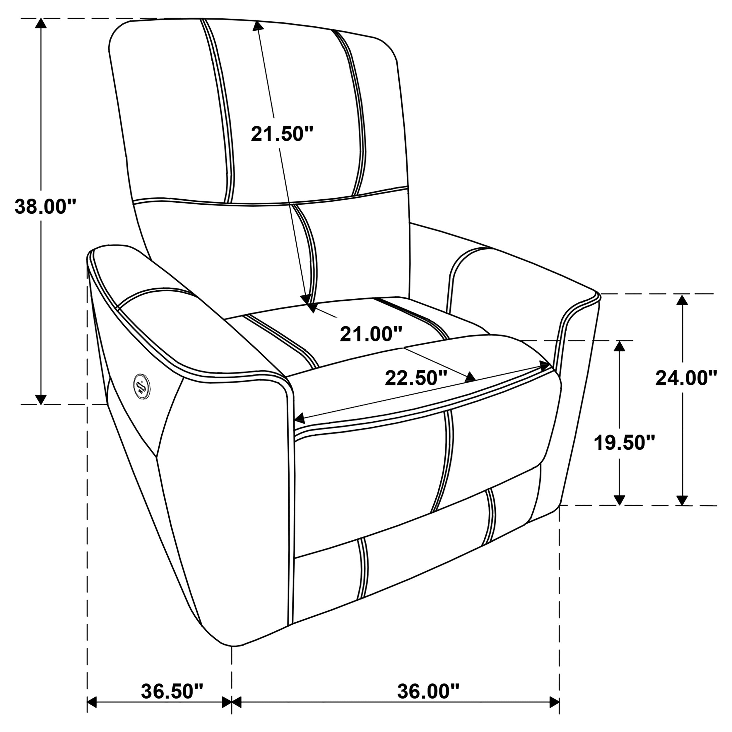 Greenfield Power Recliner - Luxury Home Furniture (MI)