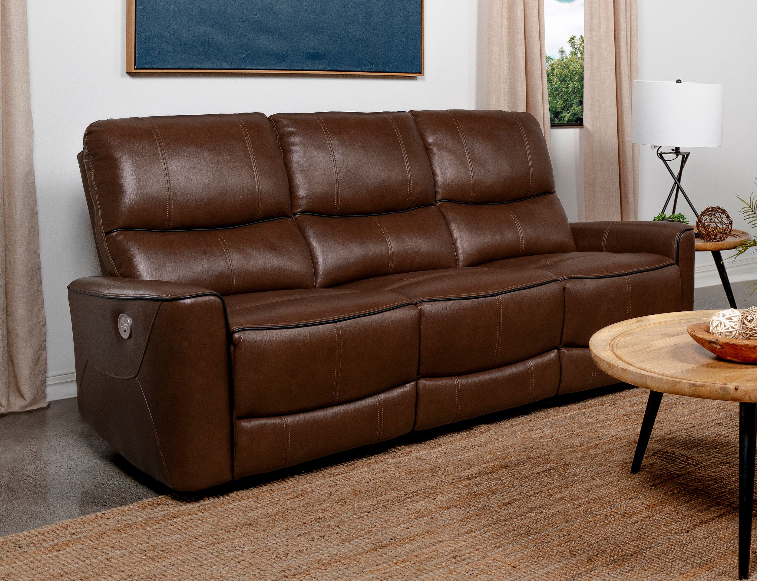 Greenfield Power Reclining Sofa - Luxury Home Furniture (MI)