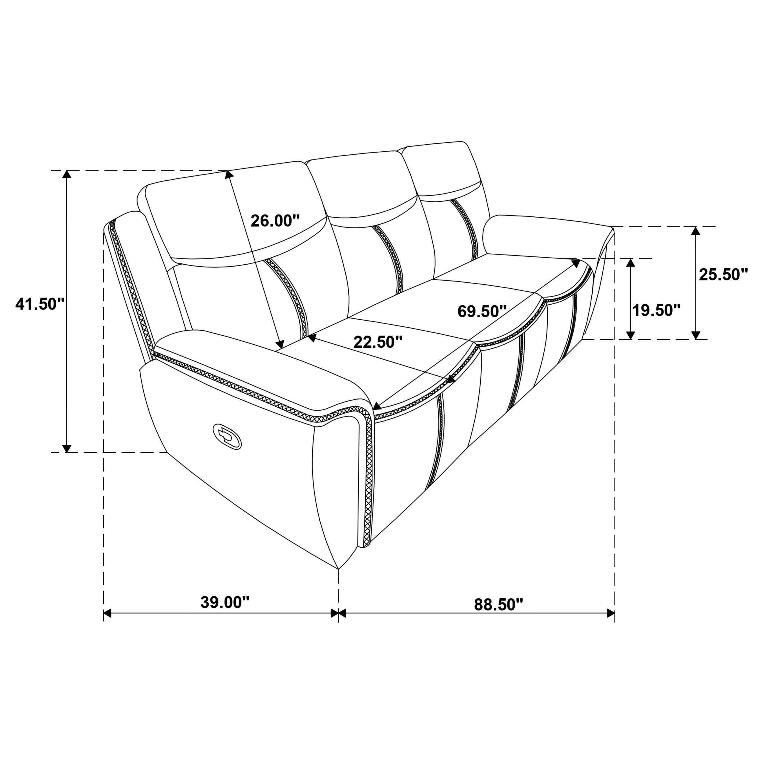 Sloane Reclining Sofa - Luxury Home Furniture (MI)