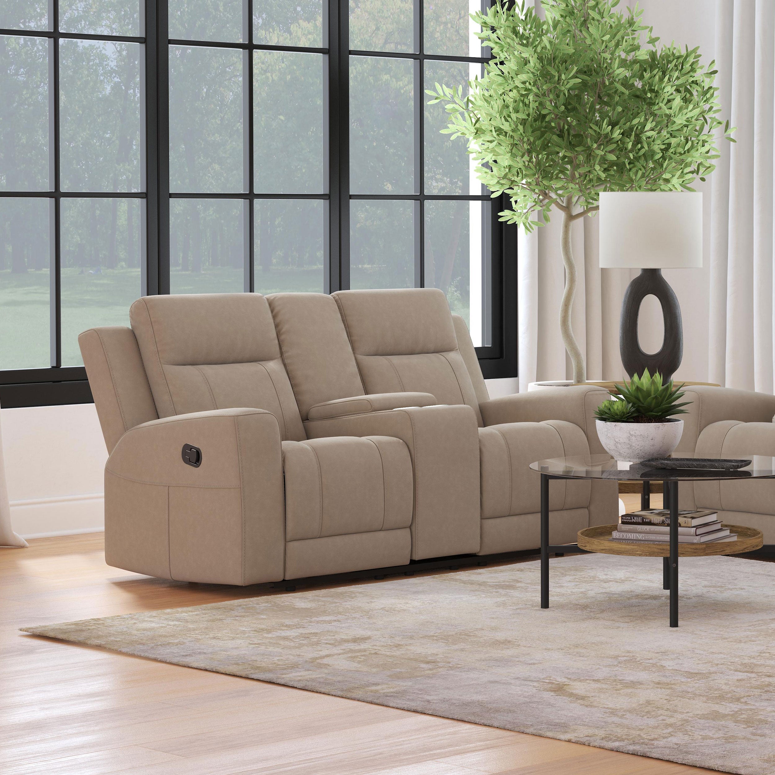 Brentwood Reclining Loveseat - Luxury Home Furniture (MI)