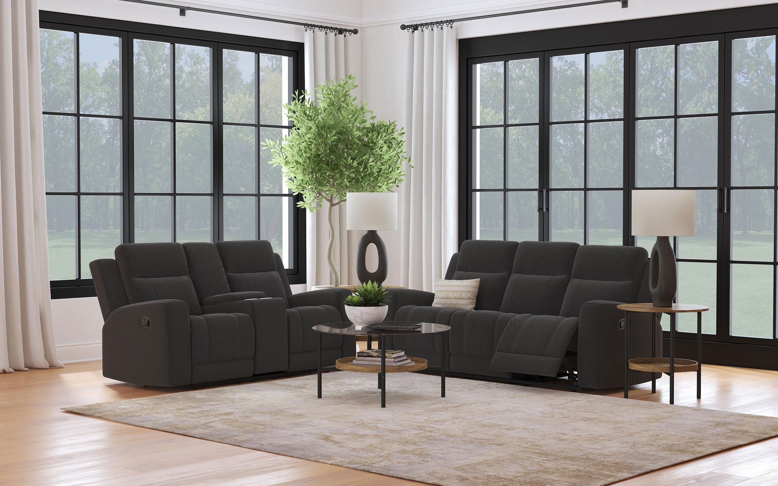 Brentwood Reclining Sofa Set - Luxury Home Furniture (MI)