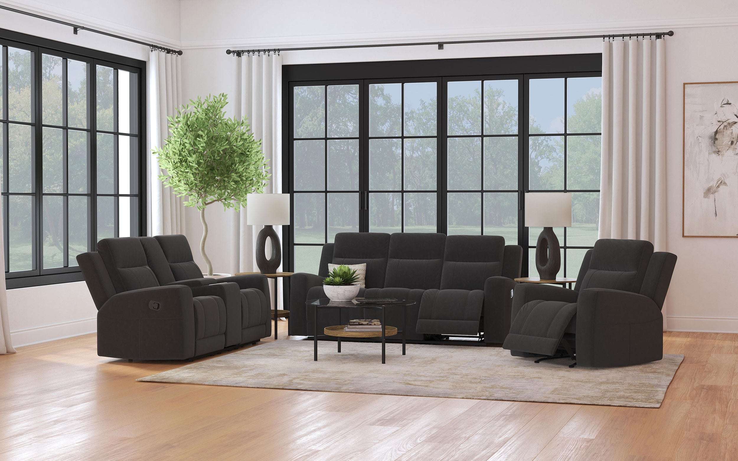 Brentwood Reclining Sofa Set - Luxury Home Furniture (MI)
