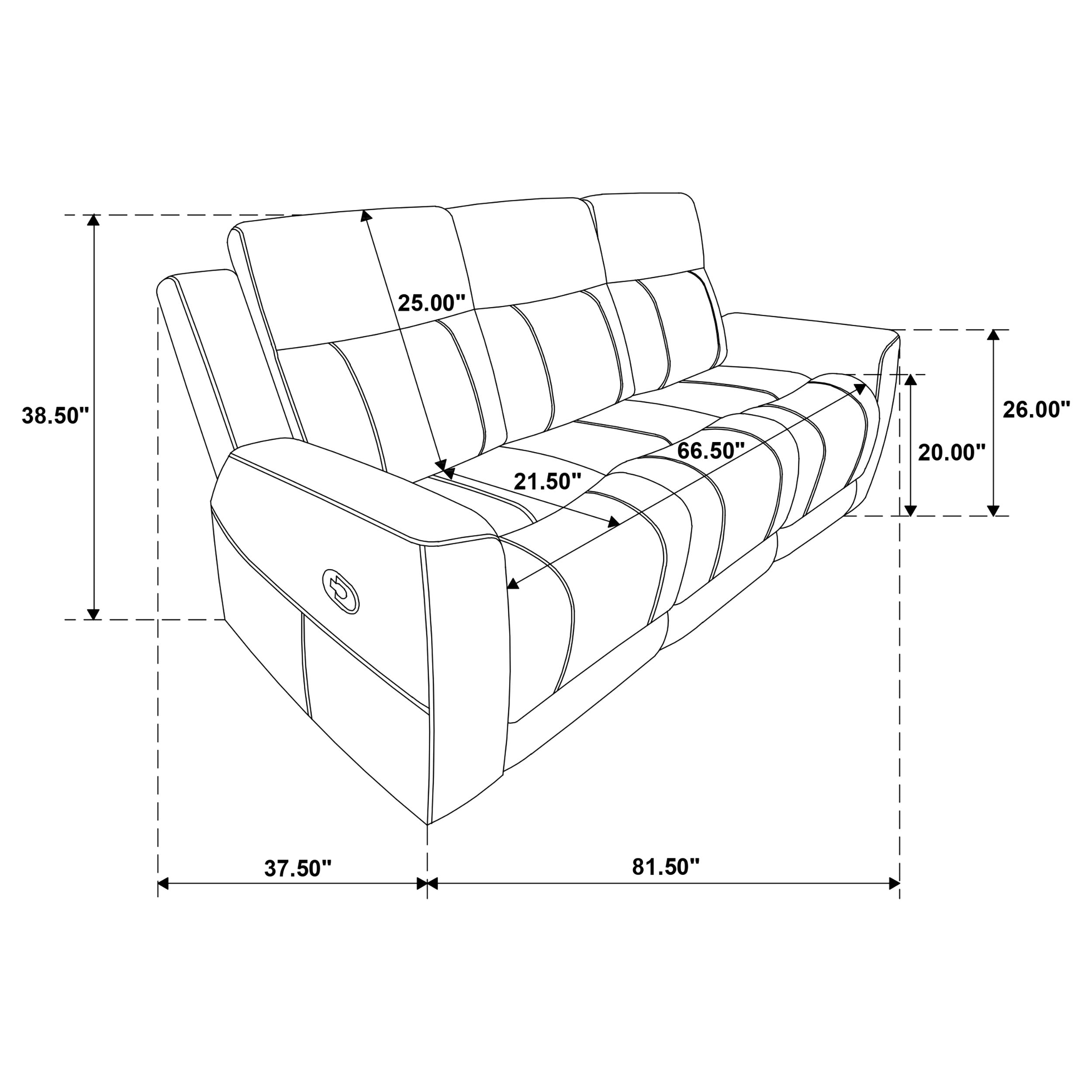 Brentwood Reclining Sofa - Luxury Home Furniture (MI)