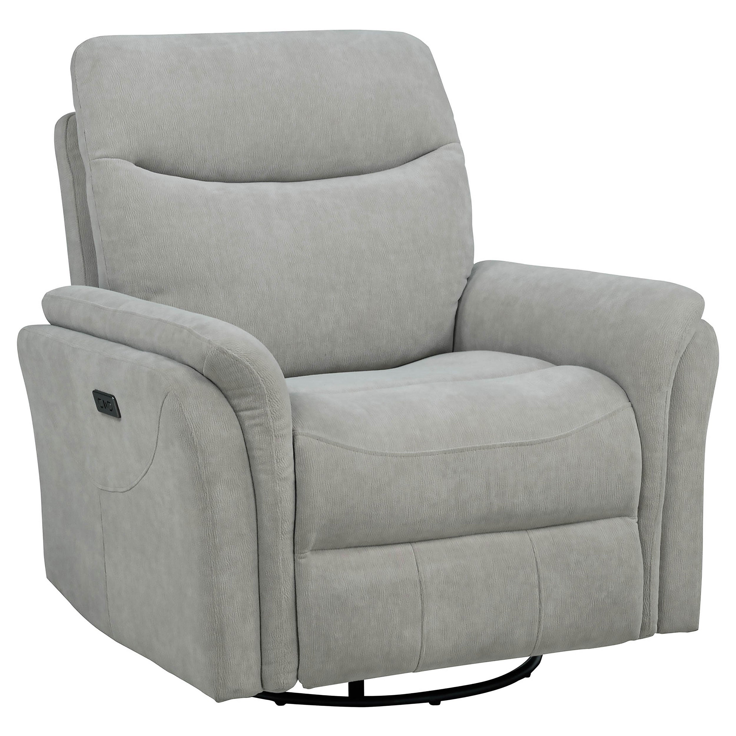 Adler Power Swivel Glider Recliner - Luxury Home Furniture (MI)