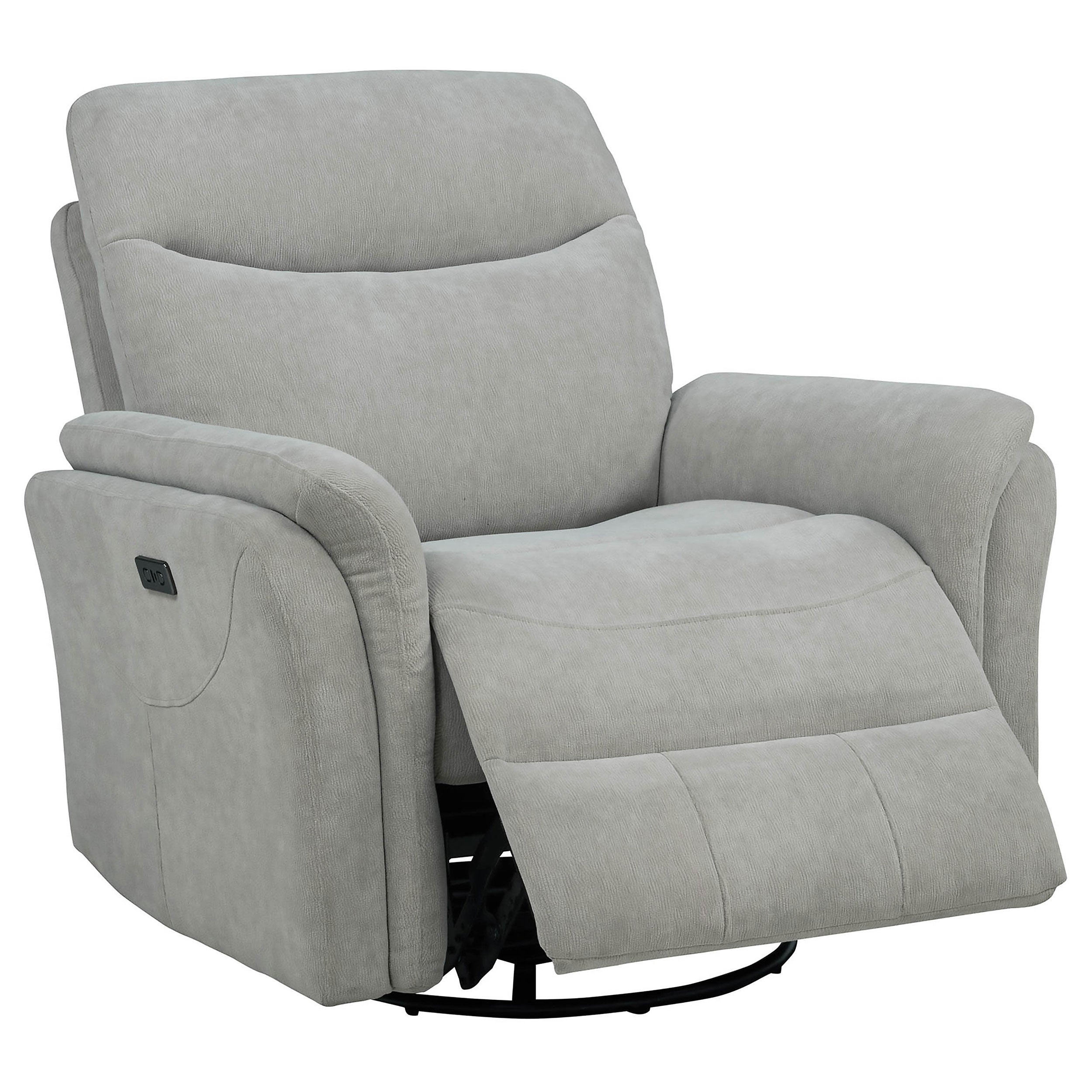 Adler Power Swivel Glider Recliner - Luxury Home Furniture (MI)