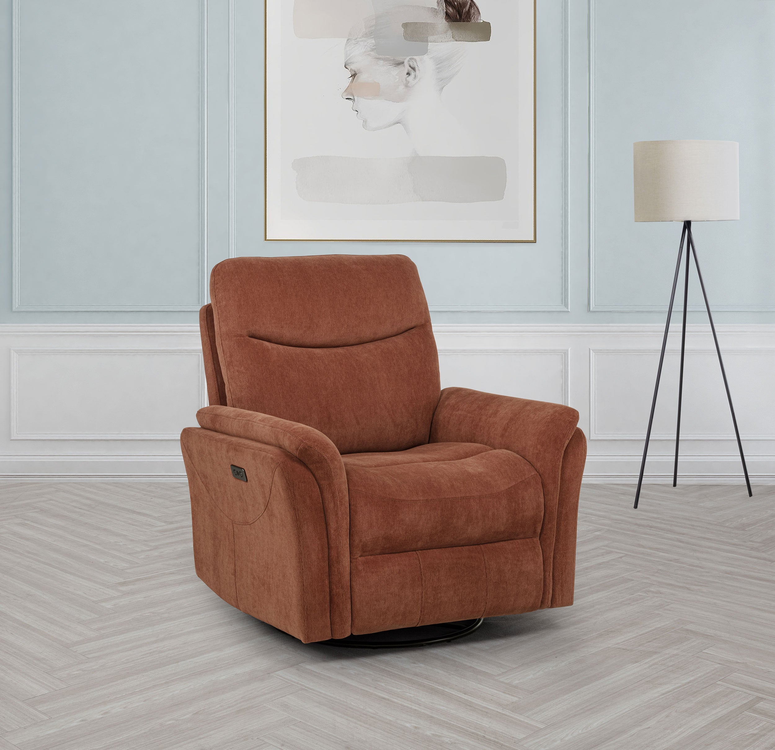 Adler Power Swivel Glider Recliner - Luxury Home Furniture (MI)
