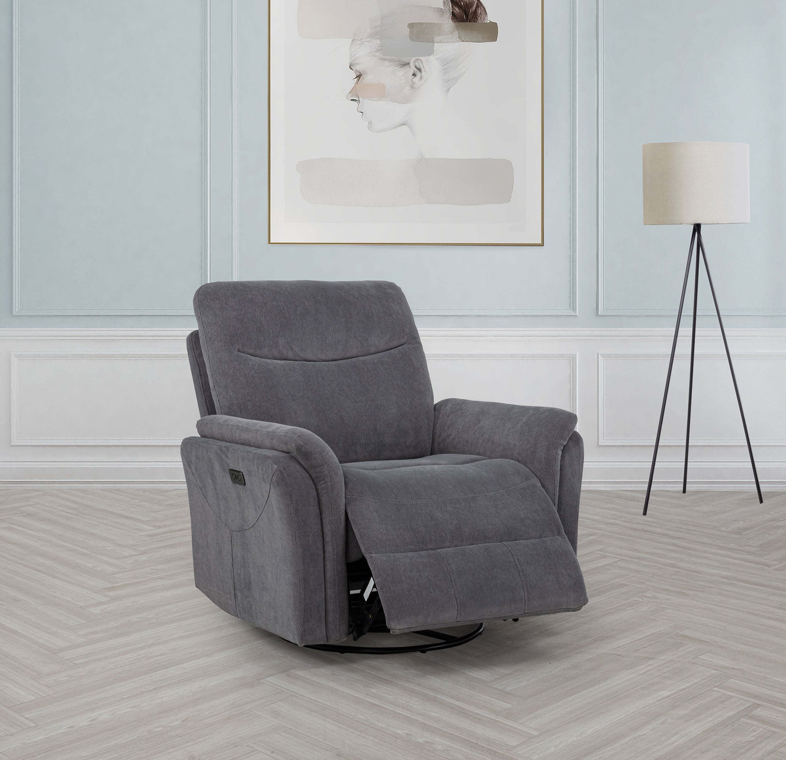 Adler Power Swivel Glider Recliner - Luxury Home Furniture (MI)