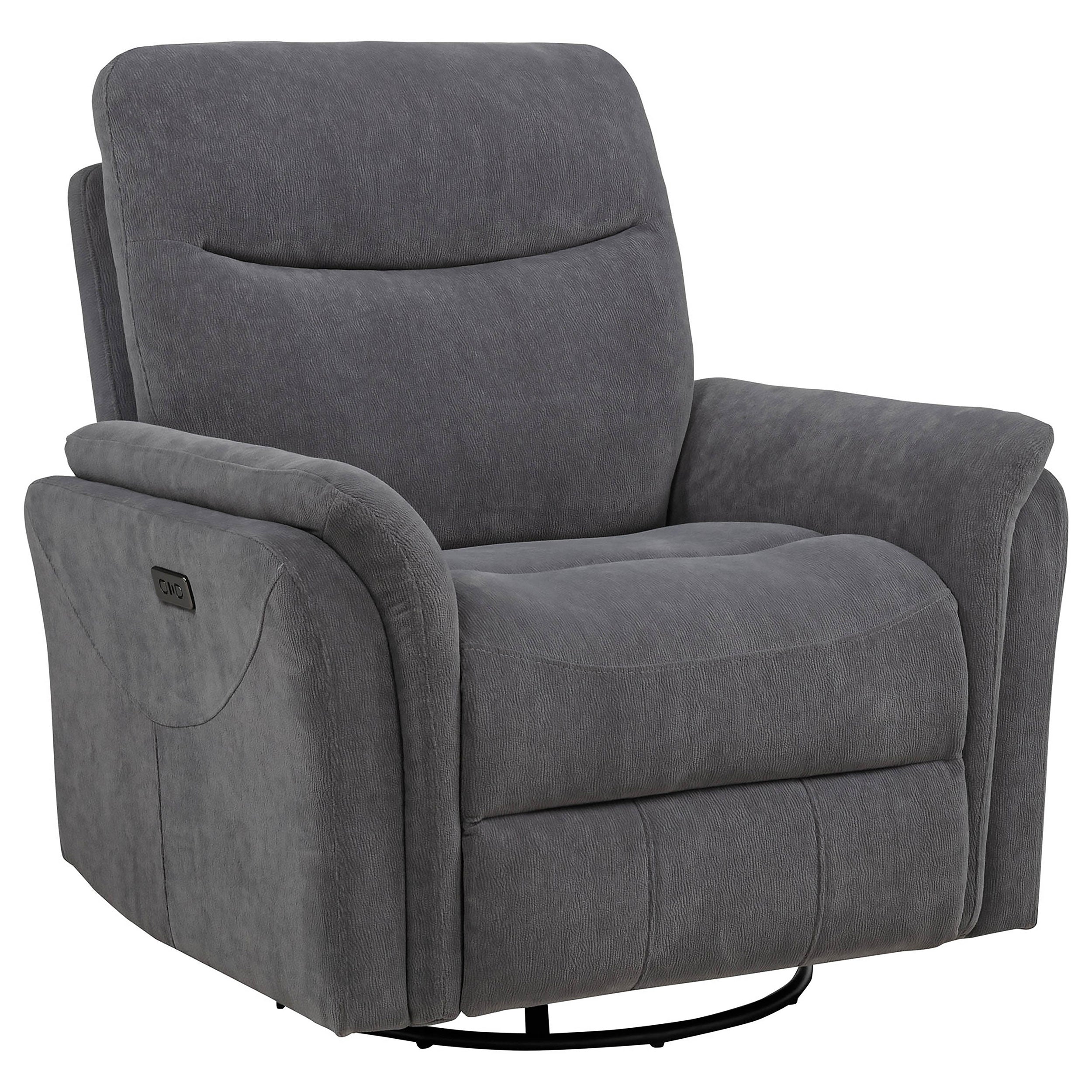 Adler Power Swivel Glider Recliner - Luxury Home Furniture (MI)