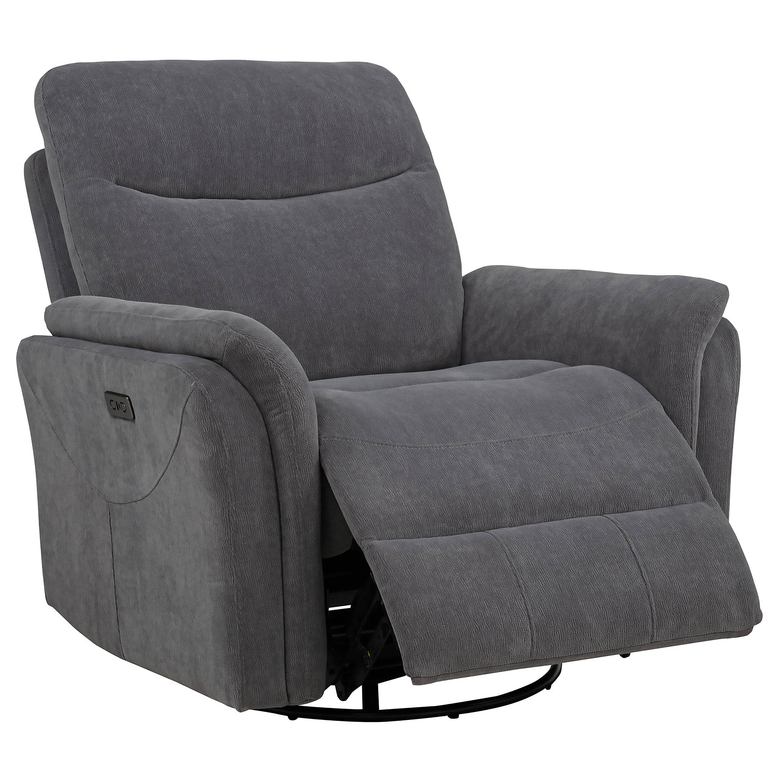 Adler Power Swivel Glider Recliner - Luxury Home Furniture (MI)