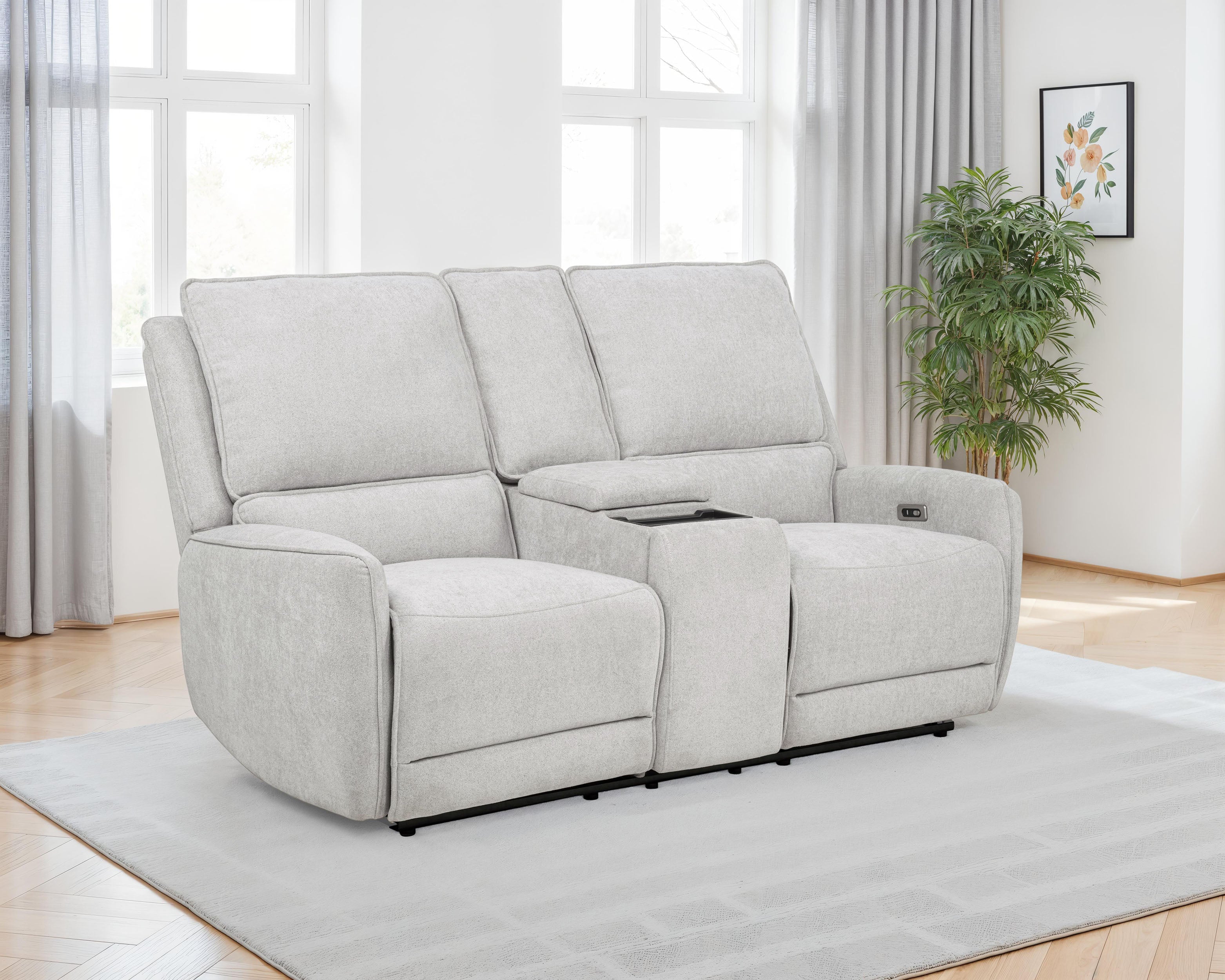 Sylmar Power Reclining Loveseat - Luxury Home Furniture (MI)